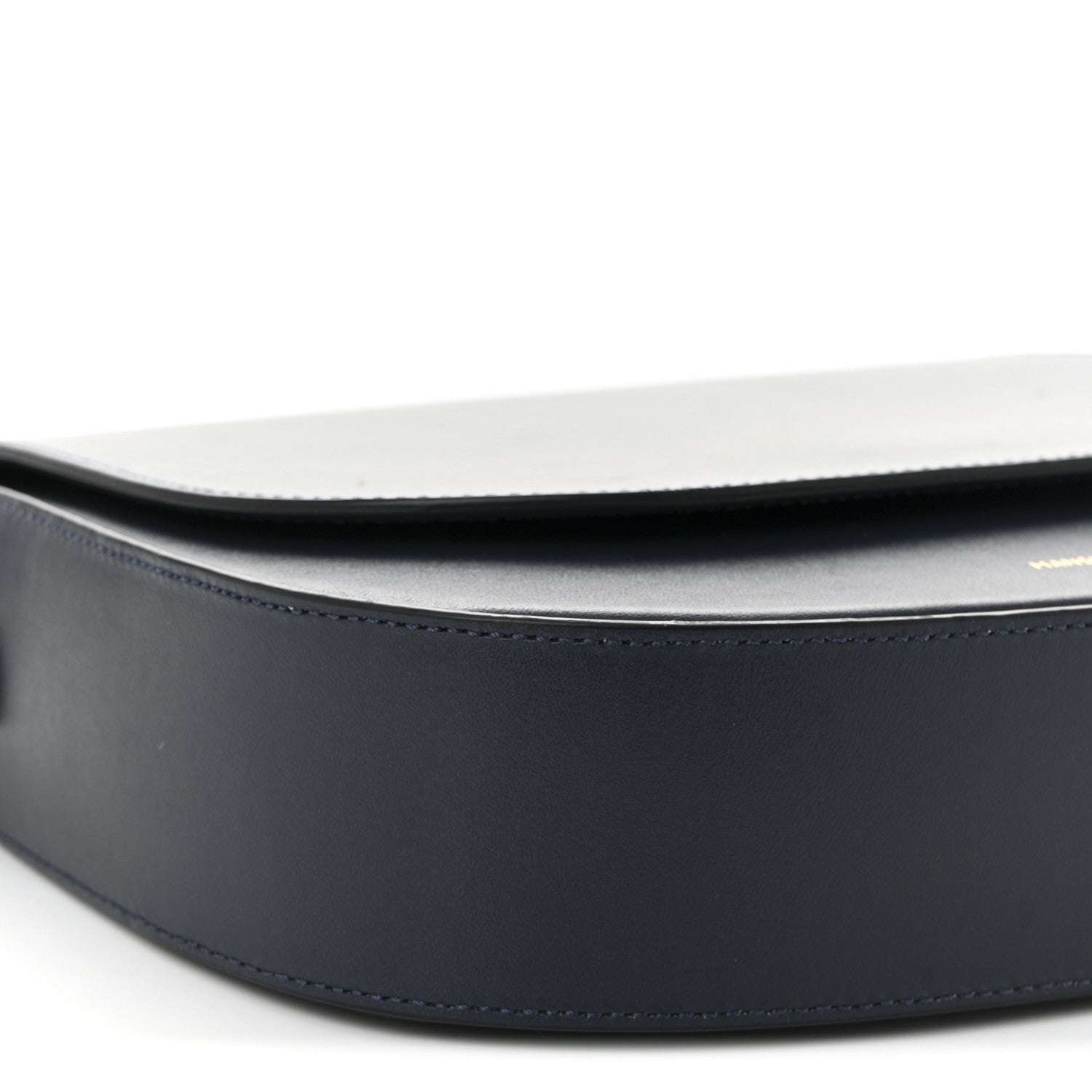 Calfskin Flap Crossbody Bag Blu