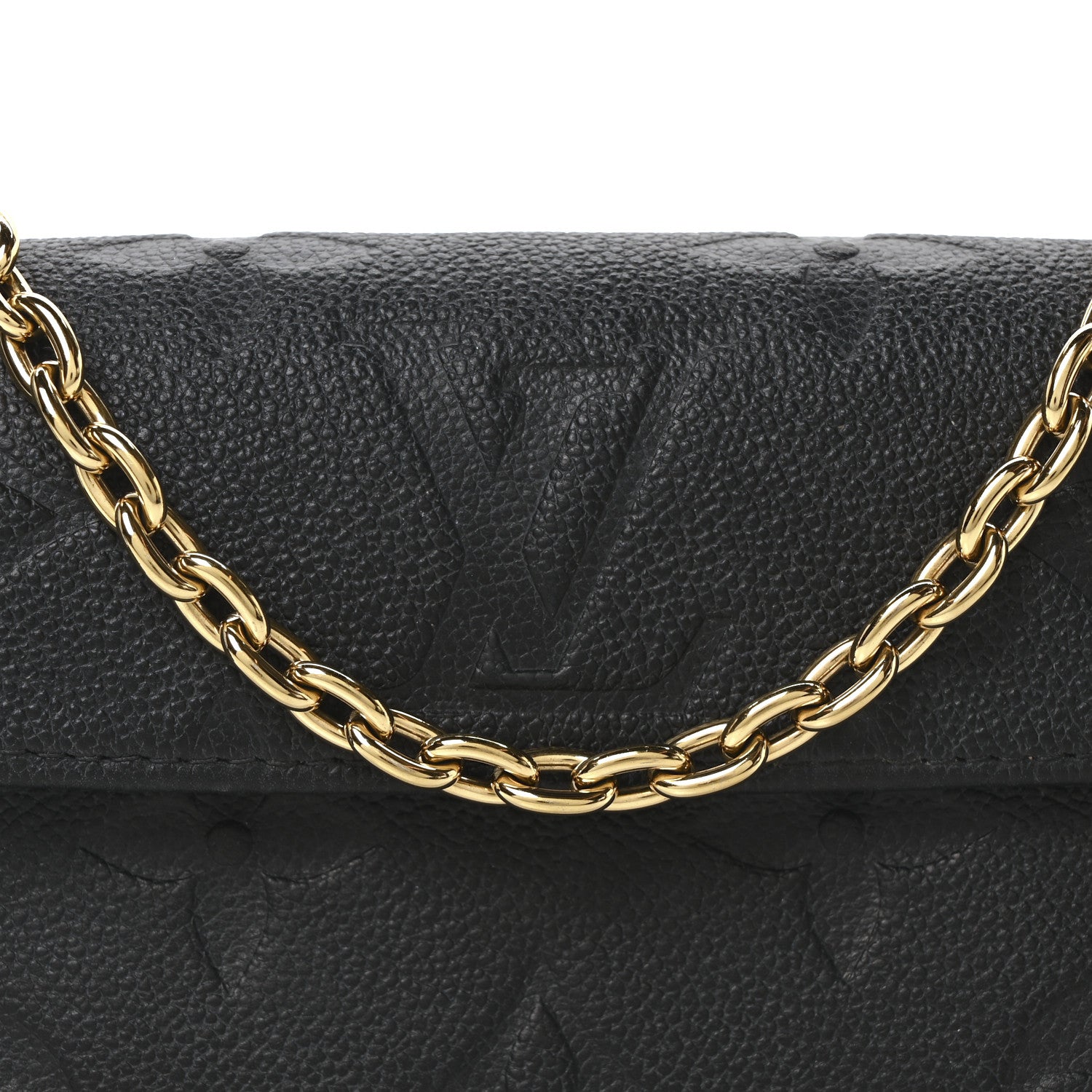 Empreinte Monogram Giant Ivy Wallet On Chain Black