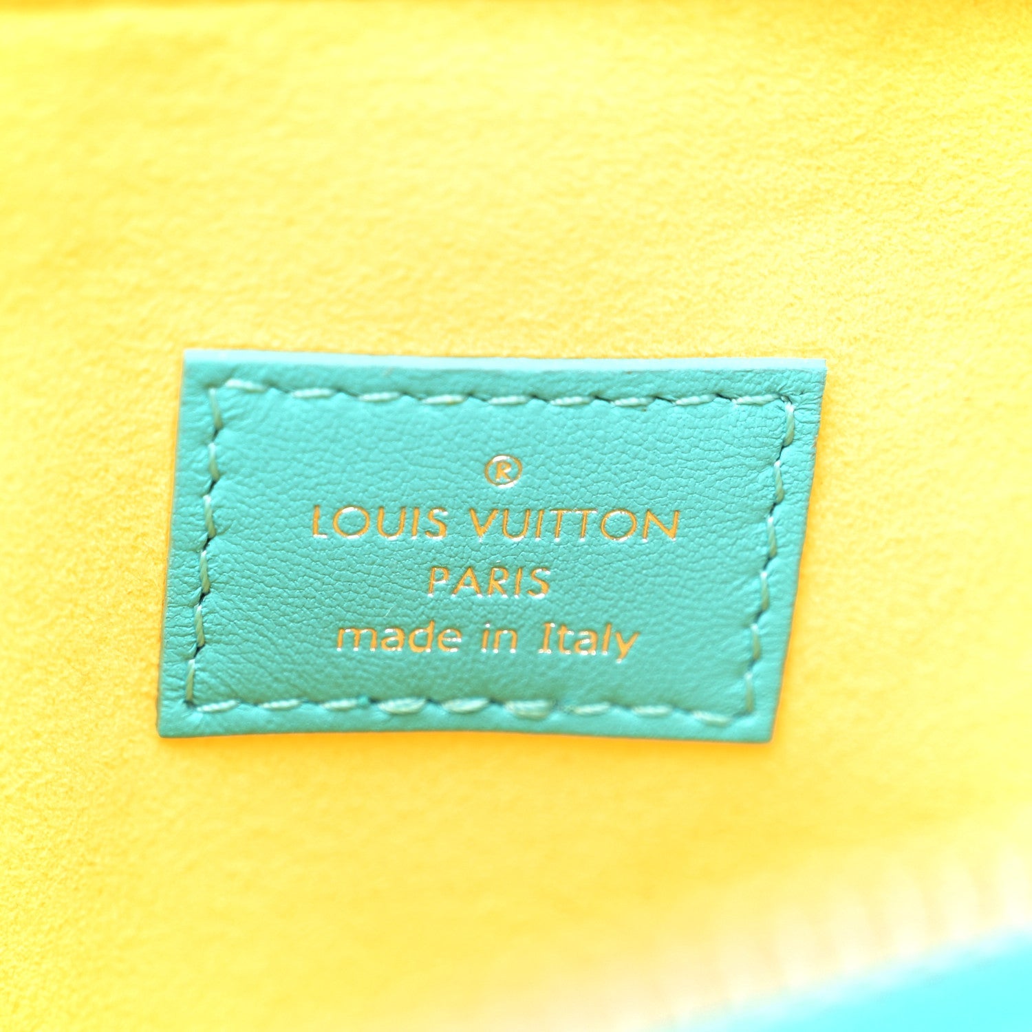 Lambskin Embossed Monogram Vuittamins Coussin PM Menthe Jaune