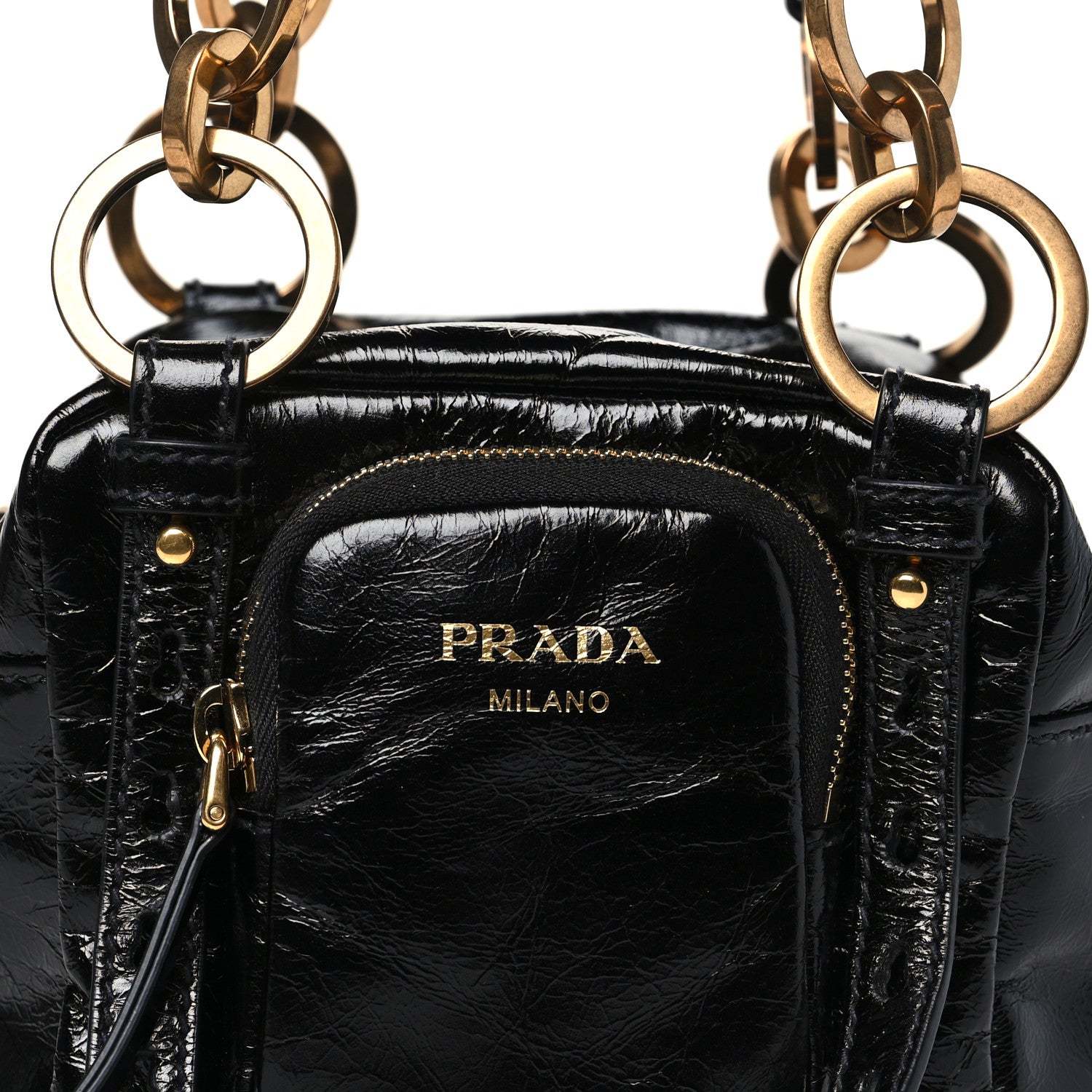 Soft Lux Calfskin Mini Dangle Top Handle Bag Black