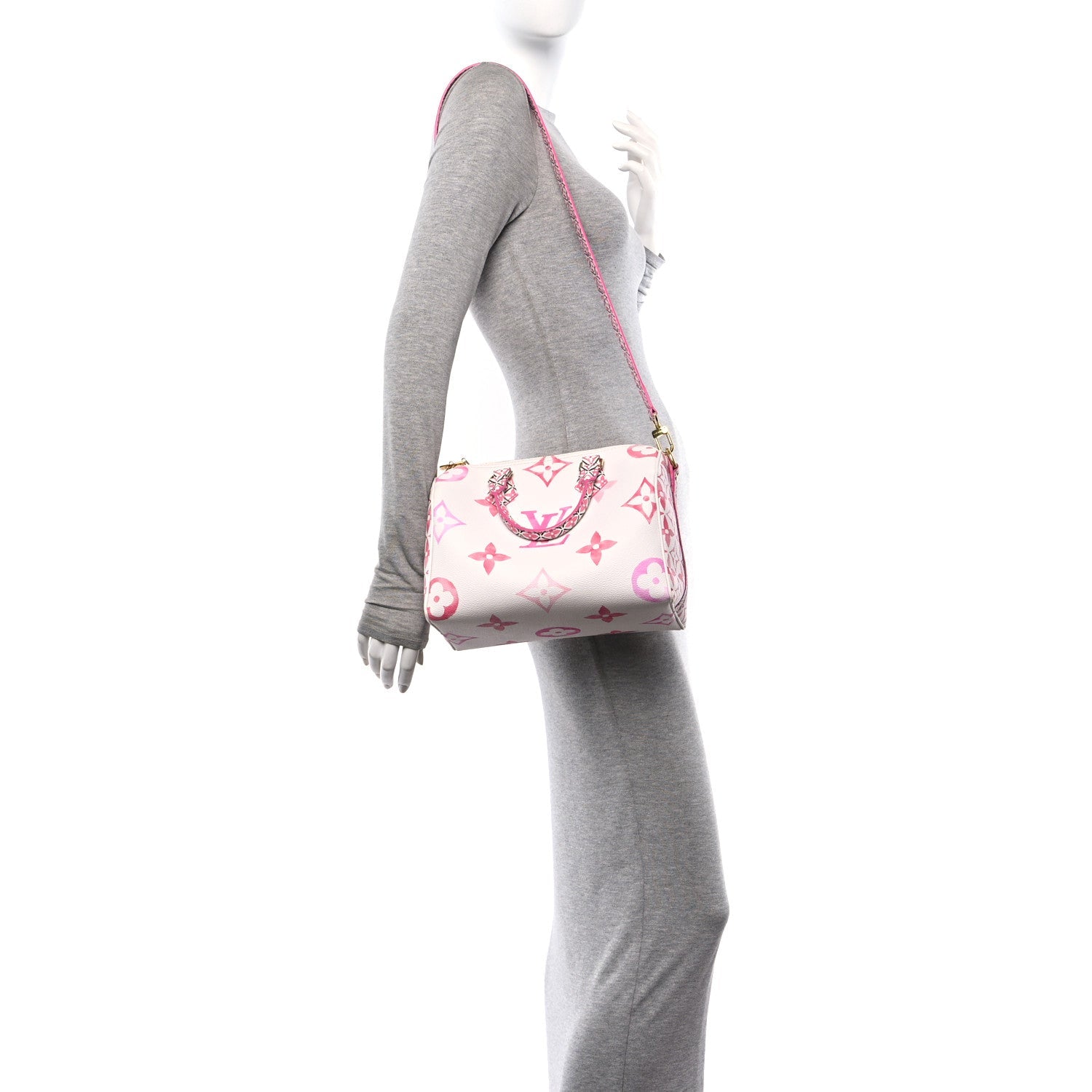 Monogram Giant By The Pool 2.0 Speedy Bandouliere 25 Rose