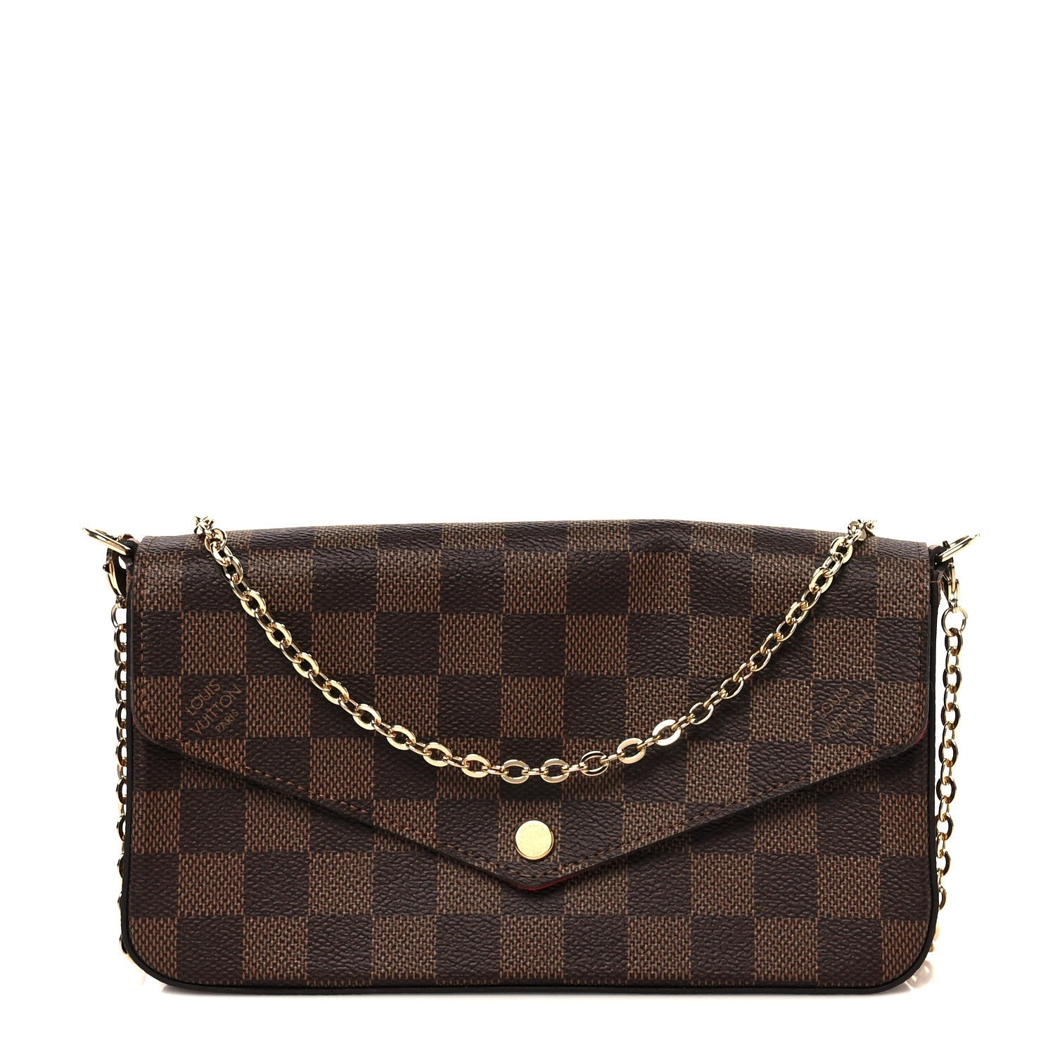 Damier Ebene Pochette Felicie Chain Wallet