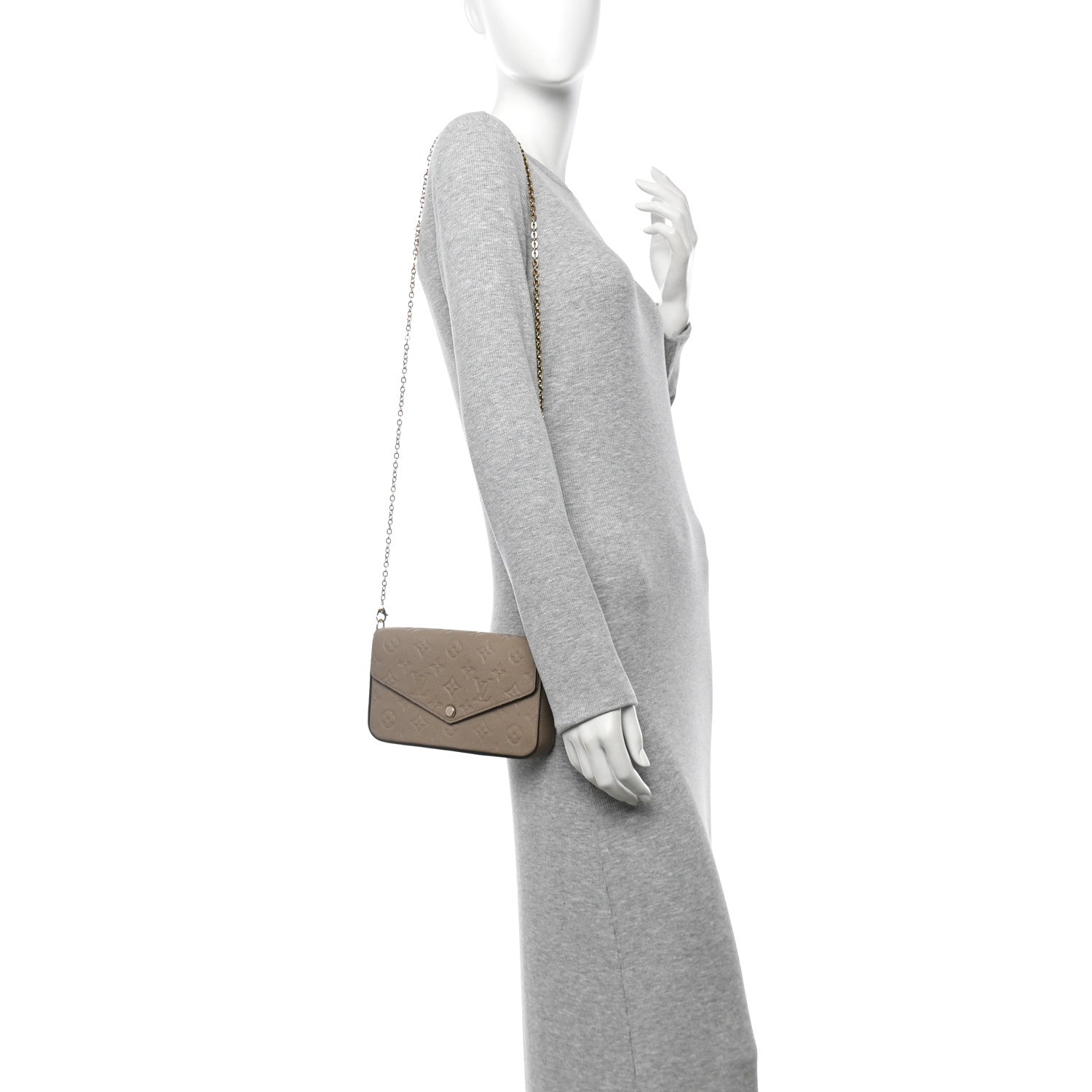 Empreinte Pochette Felicie Chain Wallet Tourterelle