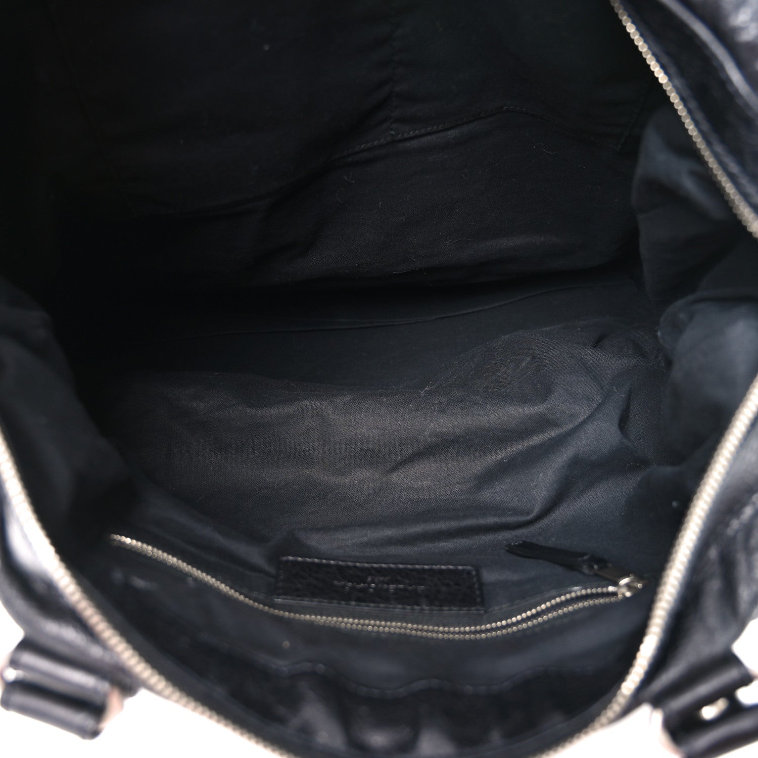 Agneau Classic Silver Hardware Weekender Black