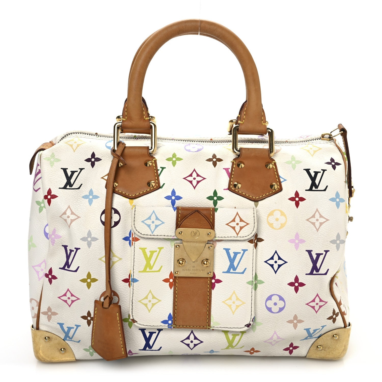 Monogram Multicolor Speedy 30 White