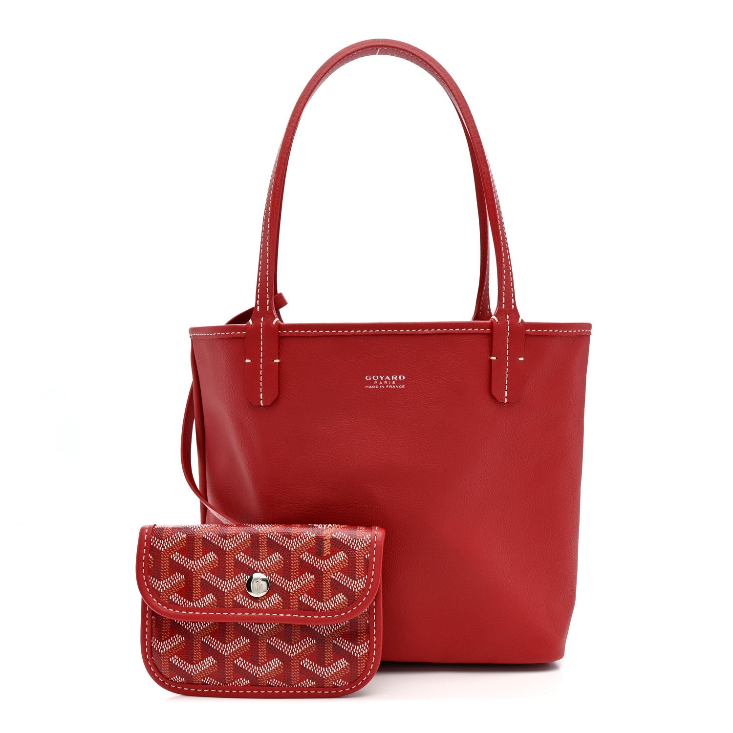 Goyardine Reversible Mini Anjou Red