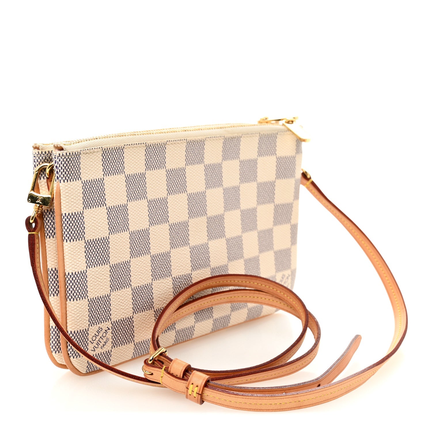 Damier Azur Double Zip Pochette