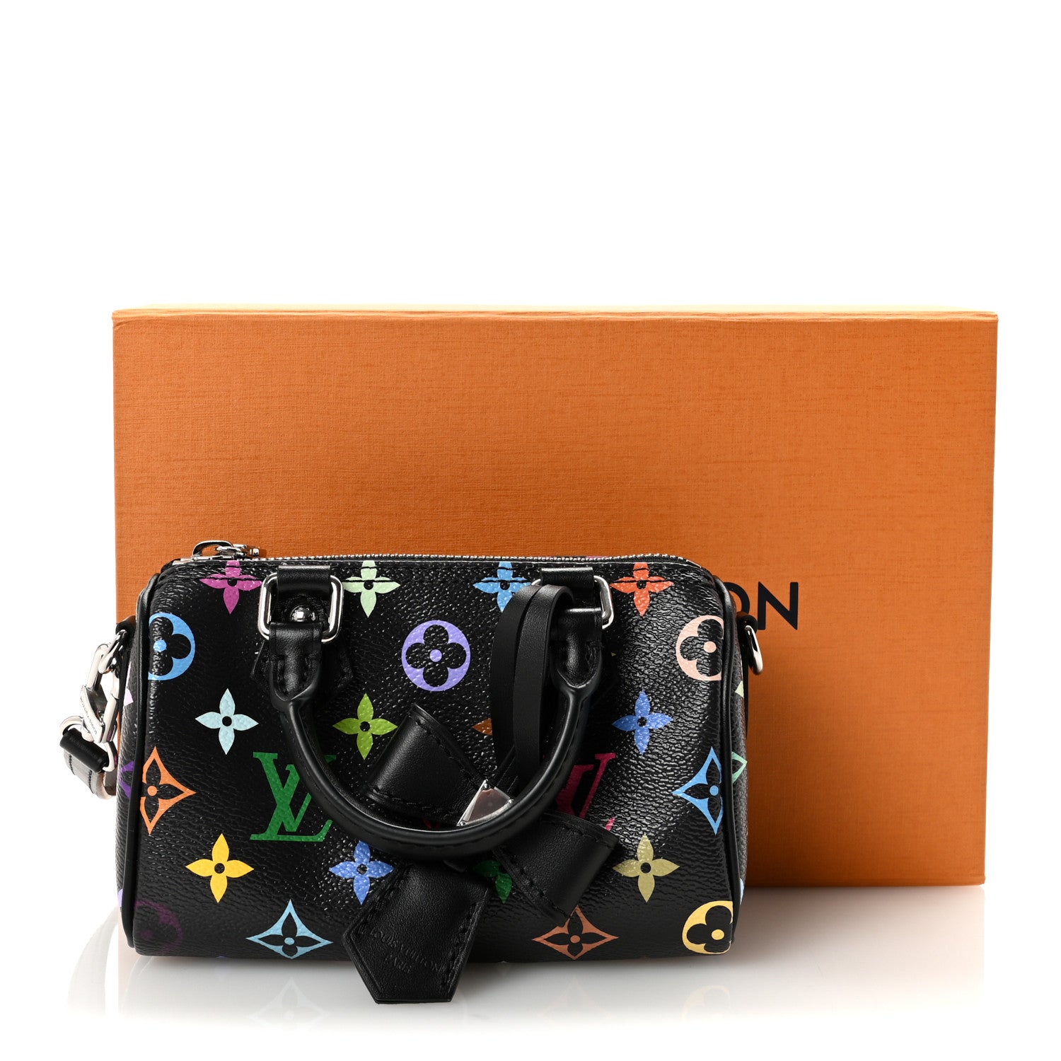 LV X TM Monogram Multicolor Nano Speedy Black