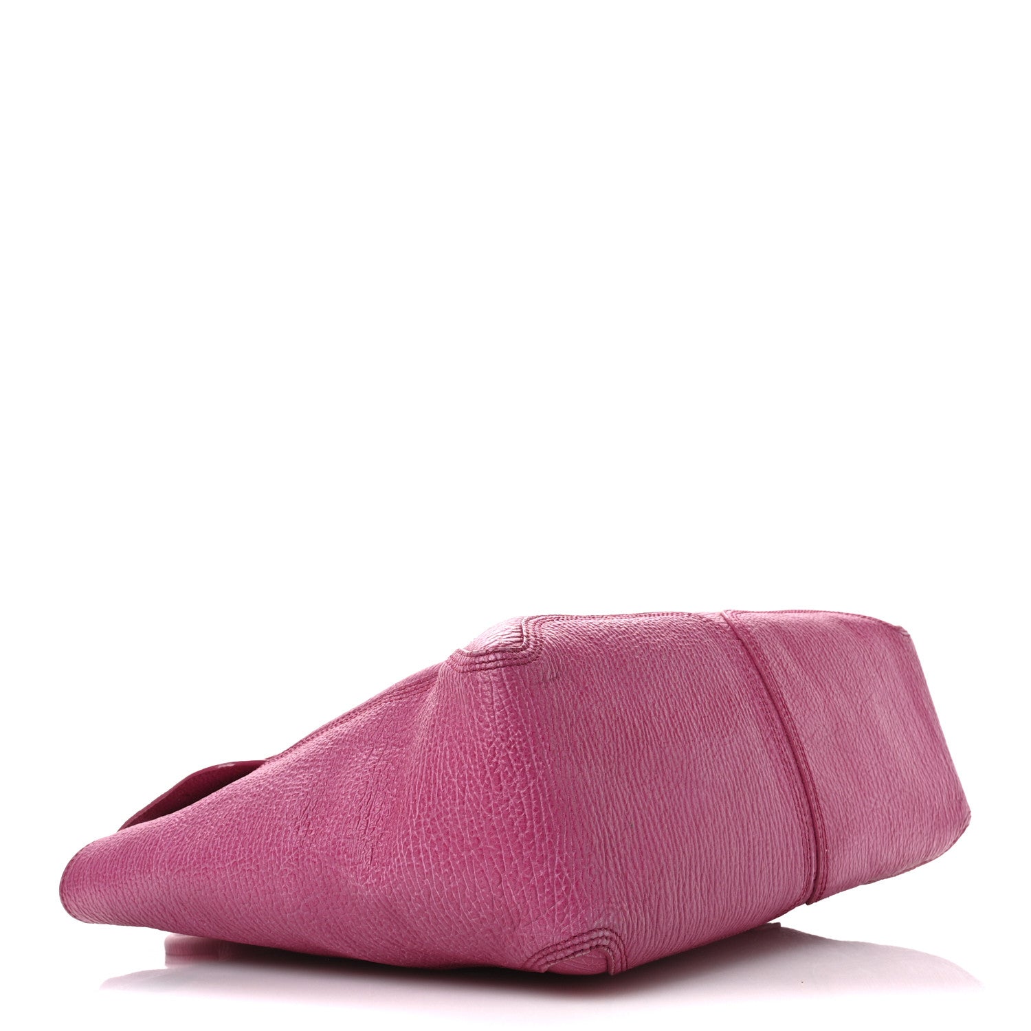 Textured Calfskin Large Pashli Satchel Bright Fuchsia