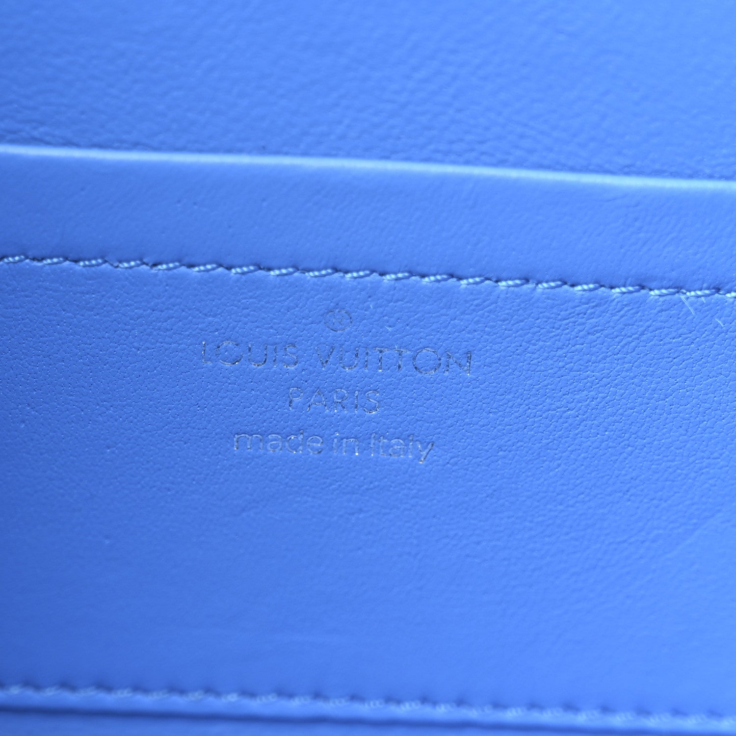 Epi Bleecker Box Indigo Coquelicot