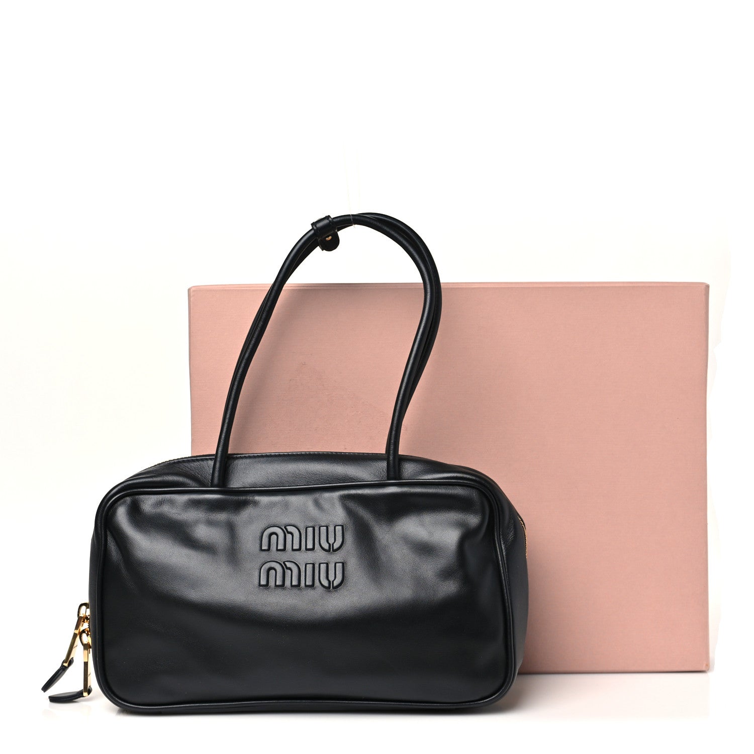 Calfskin Softy Medium Beau Top Handle Bag Black