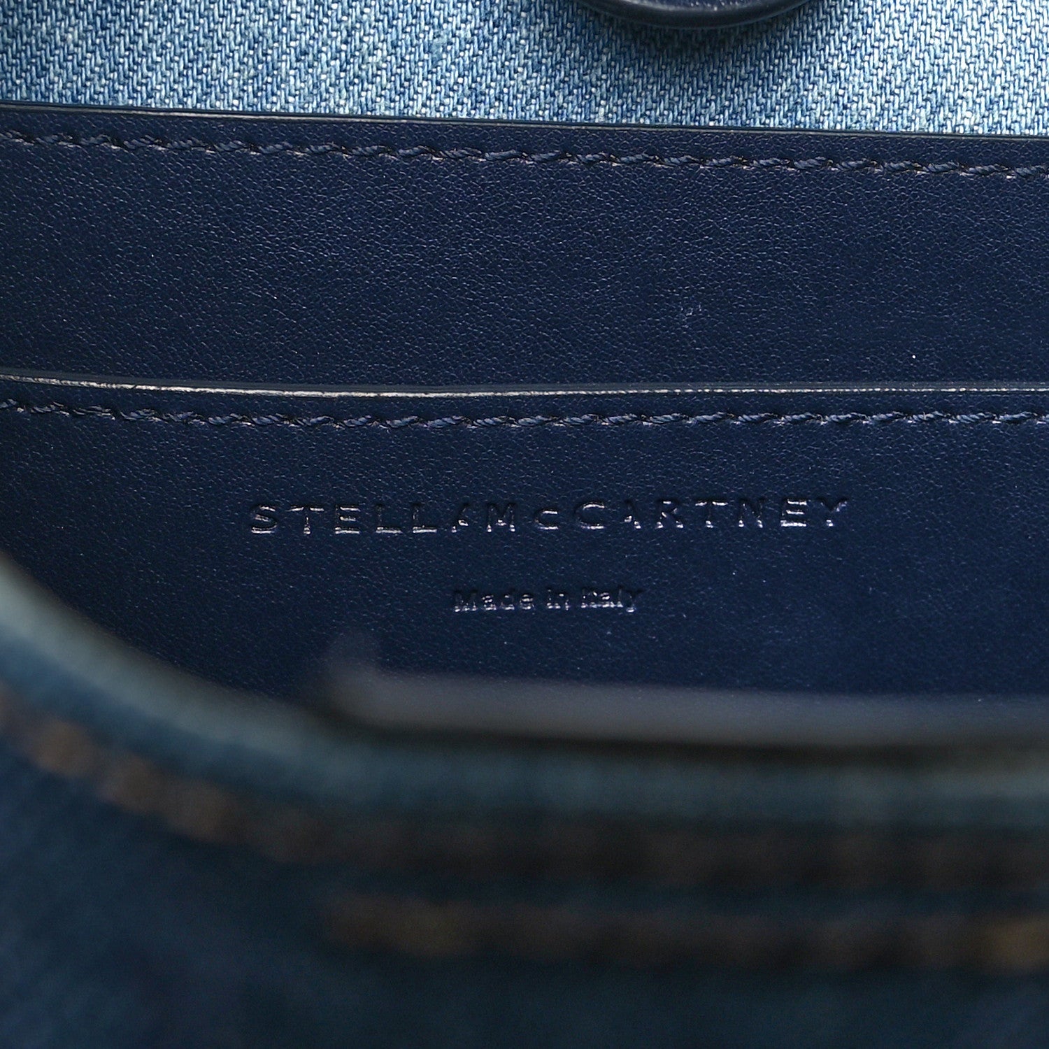 Eco Alter Denim Perforated Logo Mini Crossbody Orion Blue