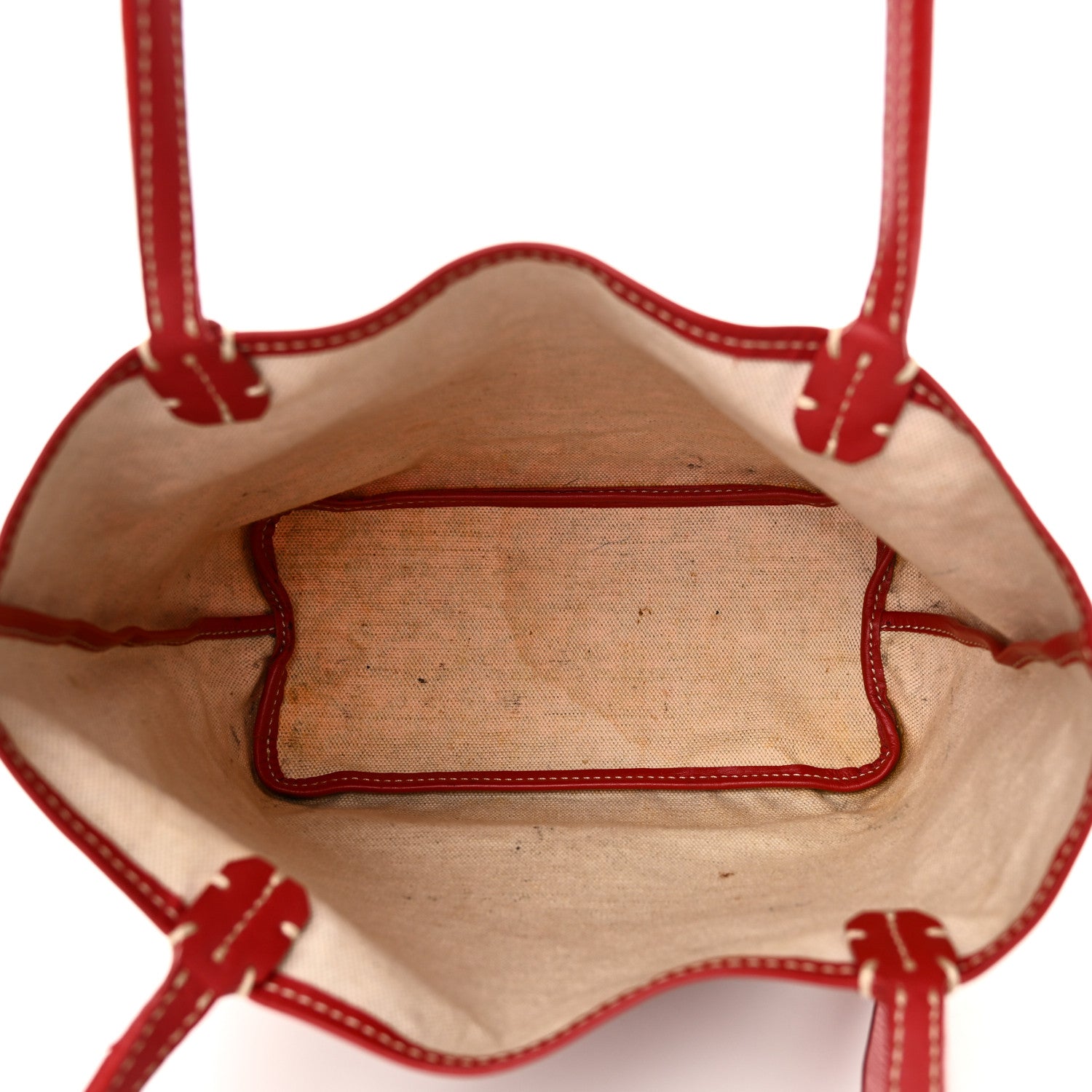 Goyardine Saint Louis Junior Jr PM Tote Red