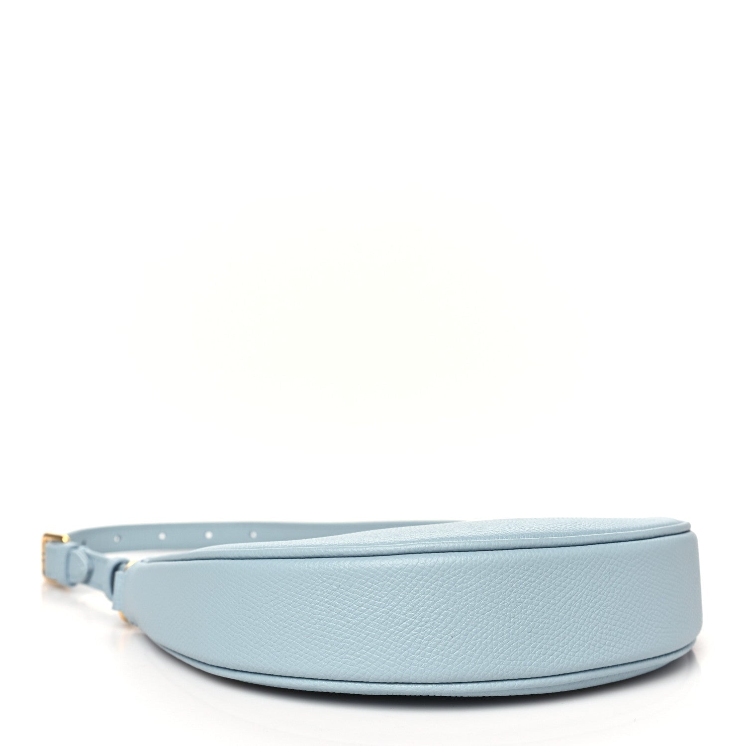 Grainy Calfskin Mini Vlogo Signature Hobo Bag Light Blue