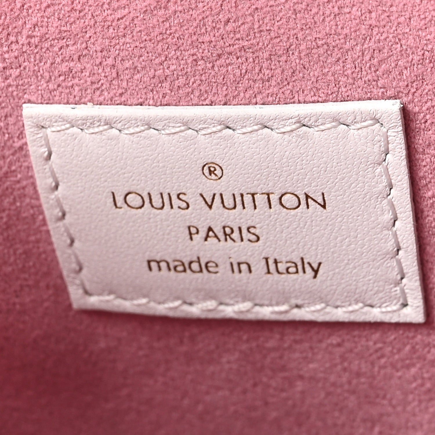 Lambskin Embossed Monogram LV Garden Coussin PM Cream