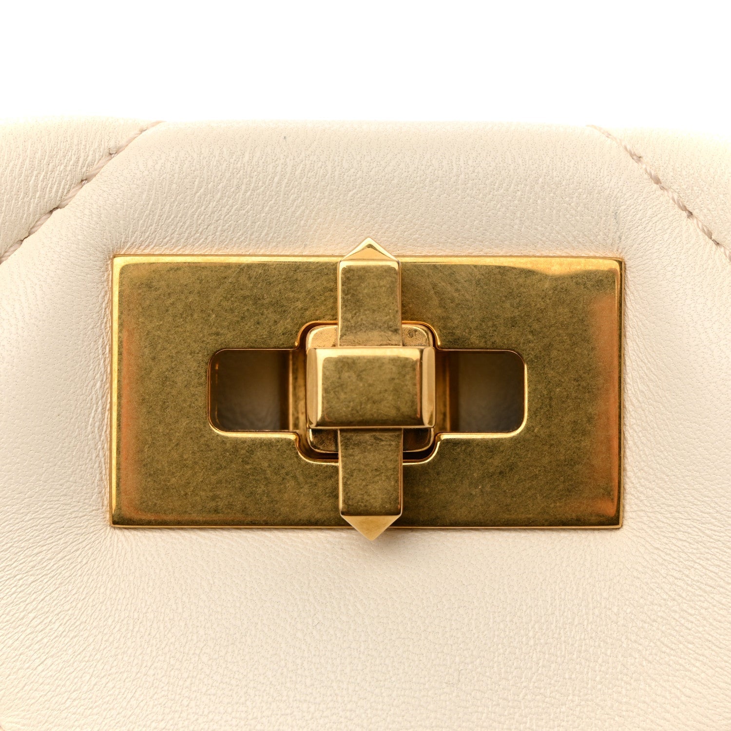 Nappa Small Roman Stud The Handle Bag Ivory