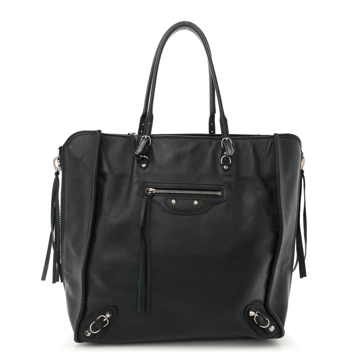 Veau Papier A5 Zip Around Tote Tote Black