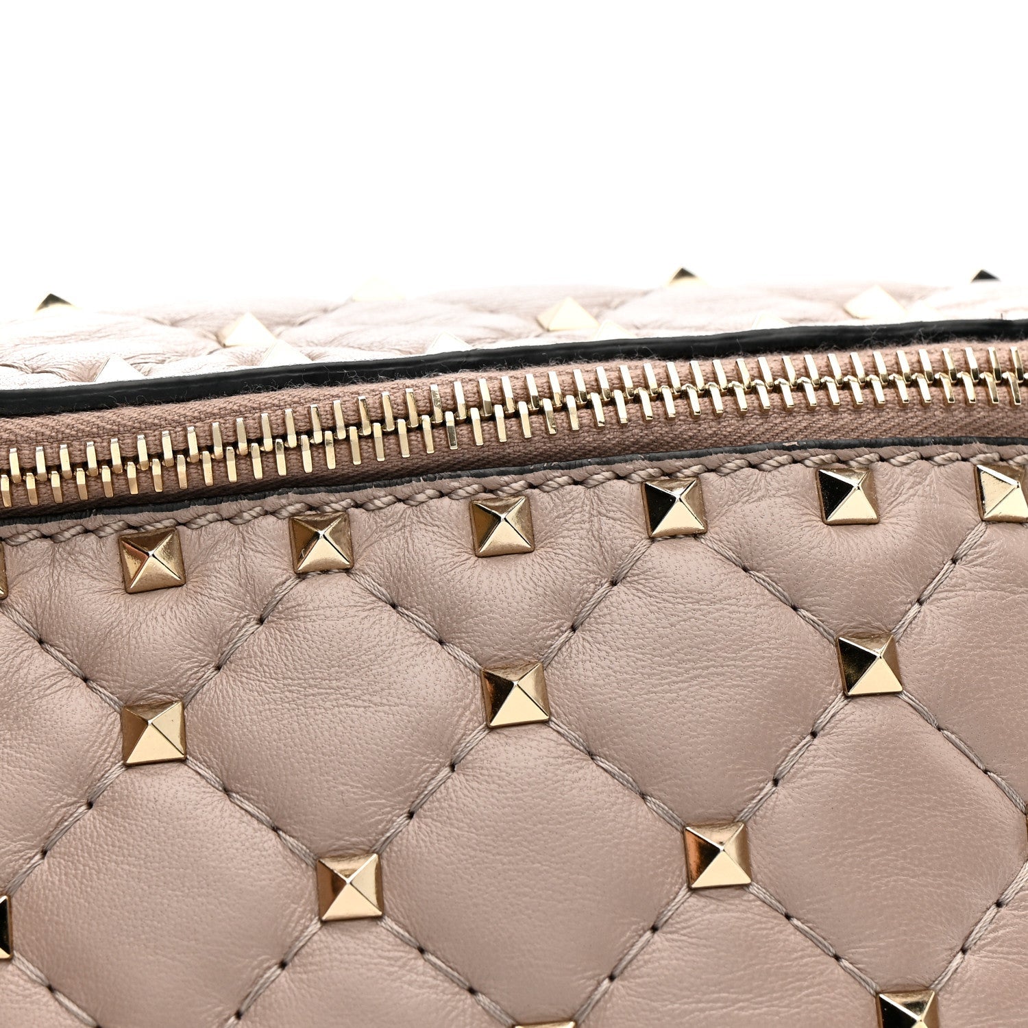 Nappa Rockstud Spike Belt Bag Poudre