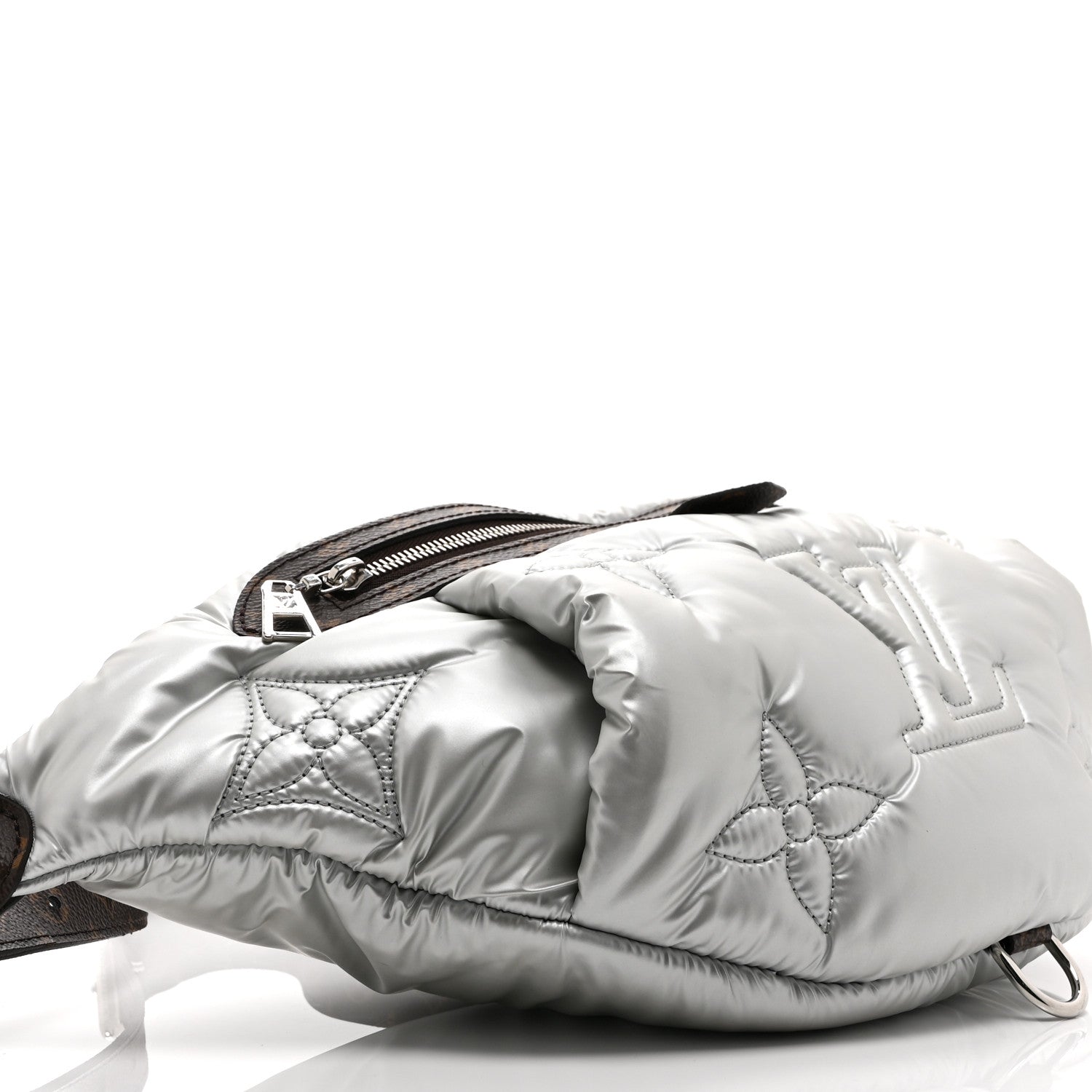 Econyl Monogram Pillow BumBag Silver