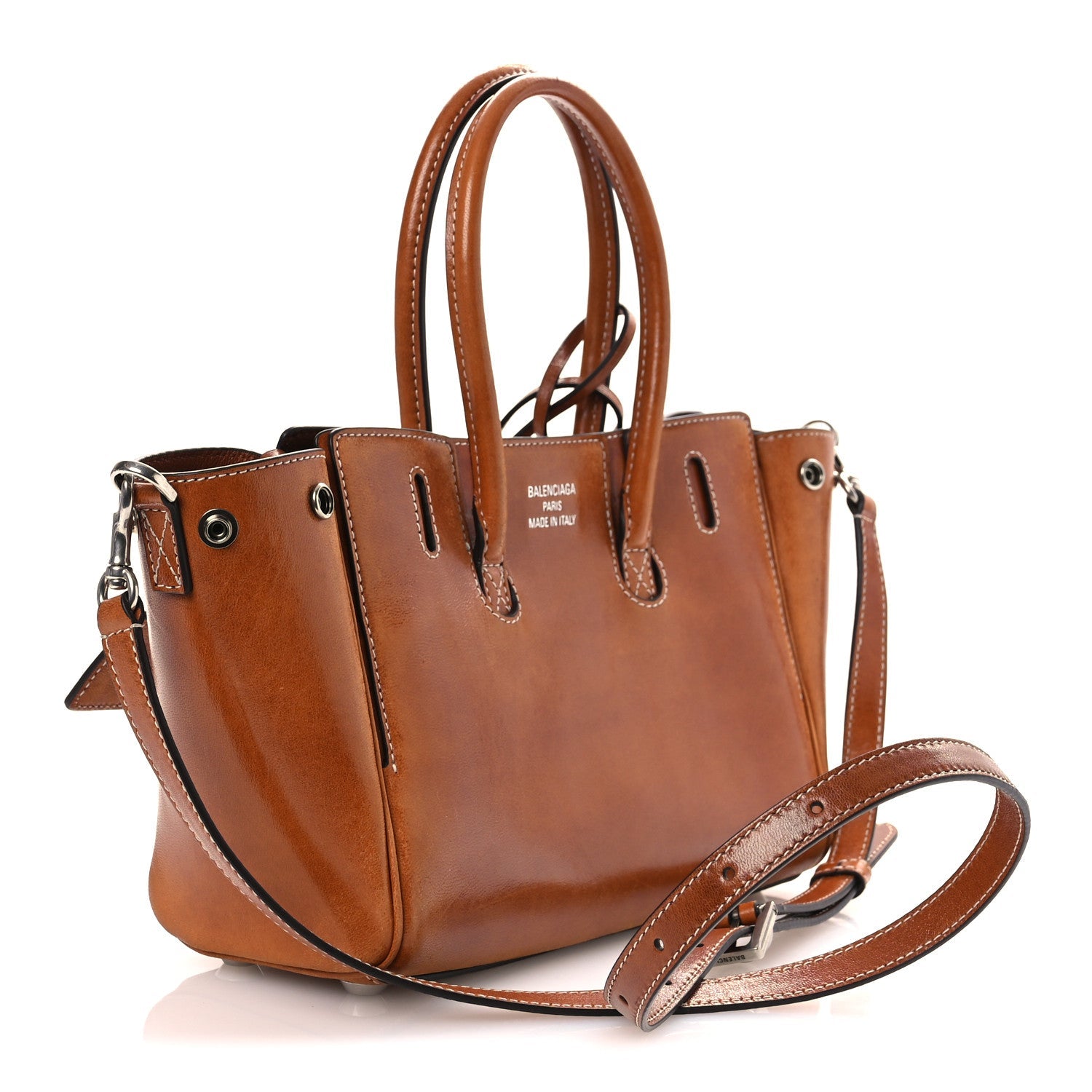 Vegetable Tanned Lambskin Mini Bel Air Carry All Bag Tan Cowboy
