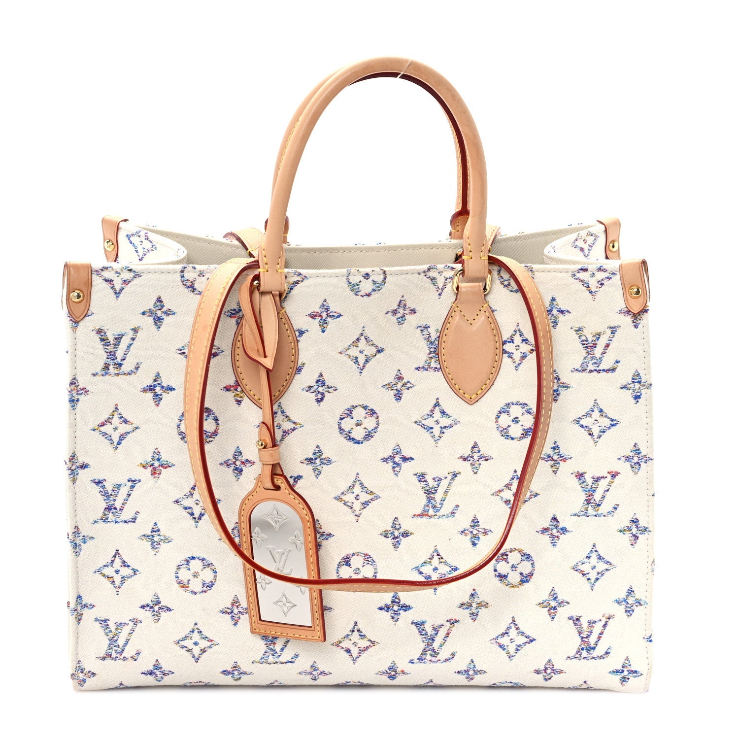 Monogram Jacquard Nautical Onthego MM Multicolor Beige