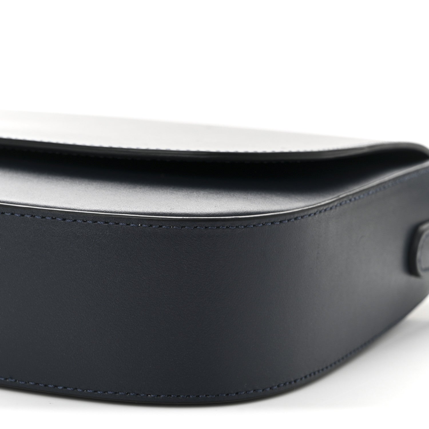 Calfskin Flap Crossbody Bag Blu