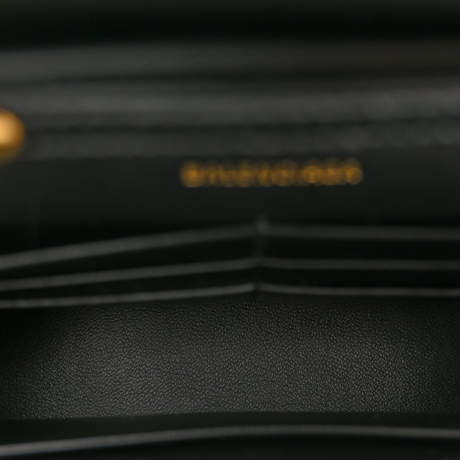 Shiny Box Calfskin Hourglass Chain Bag Black