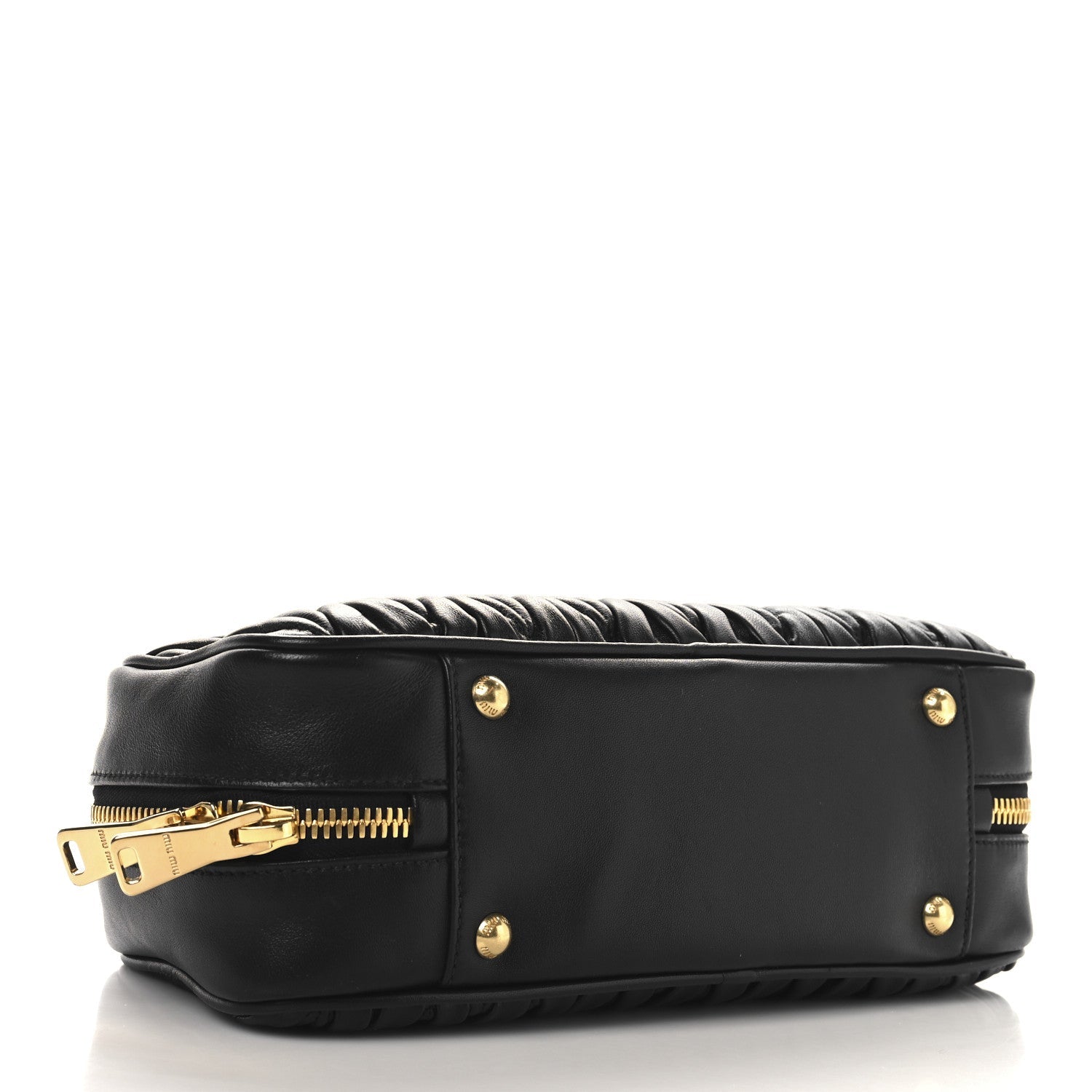 Nappa Matelasse Large Arcadie Top Handle Bag Black