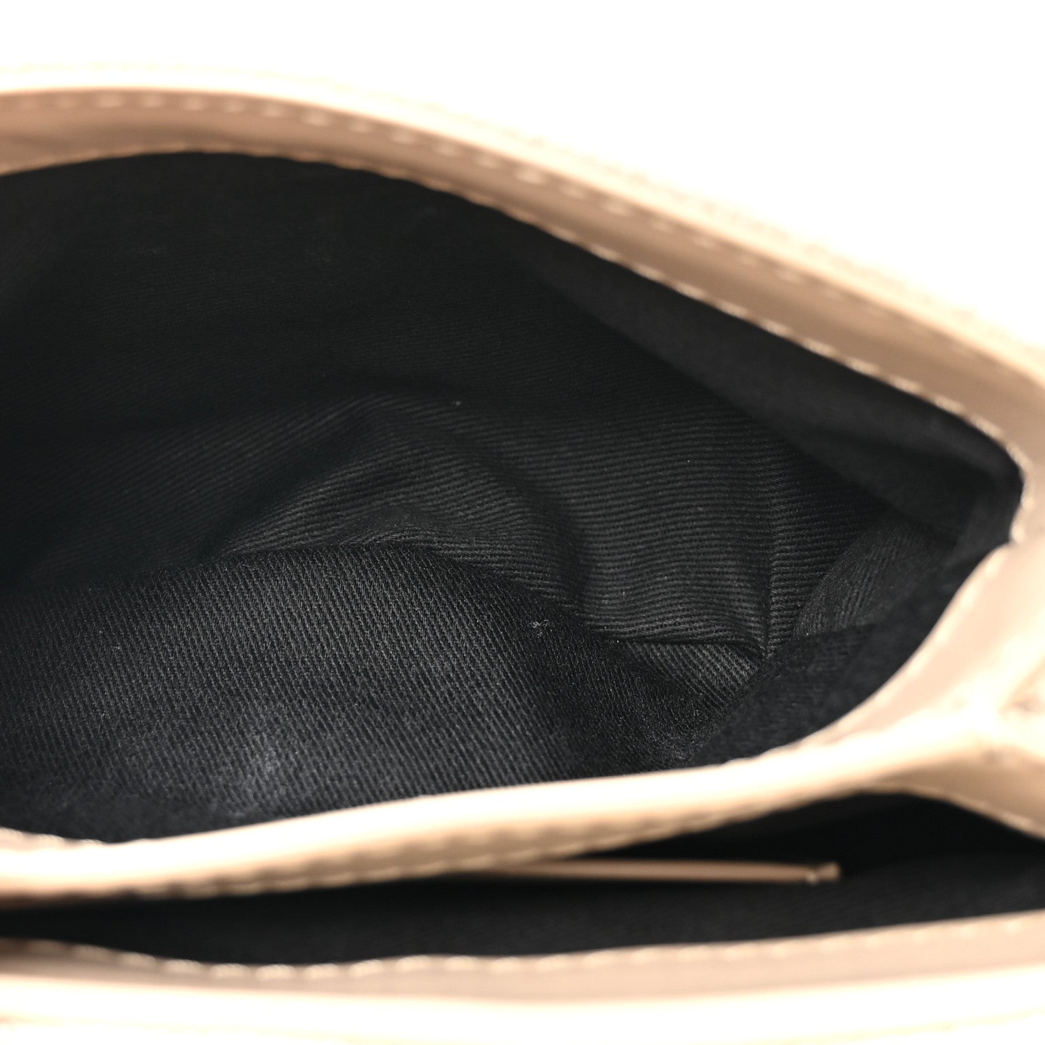 Linen Diagonal Quilted Jackhammer 17 Shoulder Bag Beige