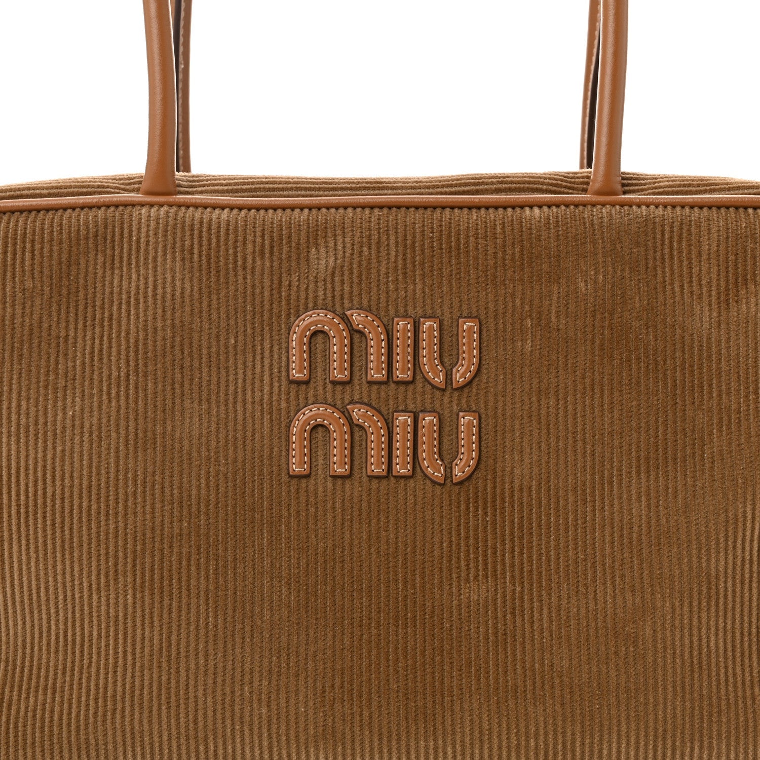 Corduroy Large Beau Top Handle Bag Cinnamon