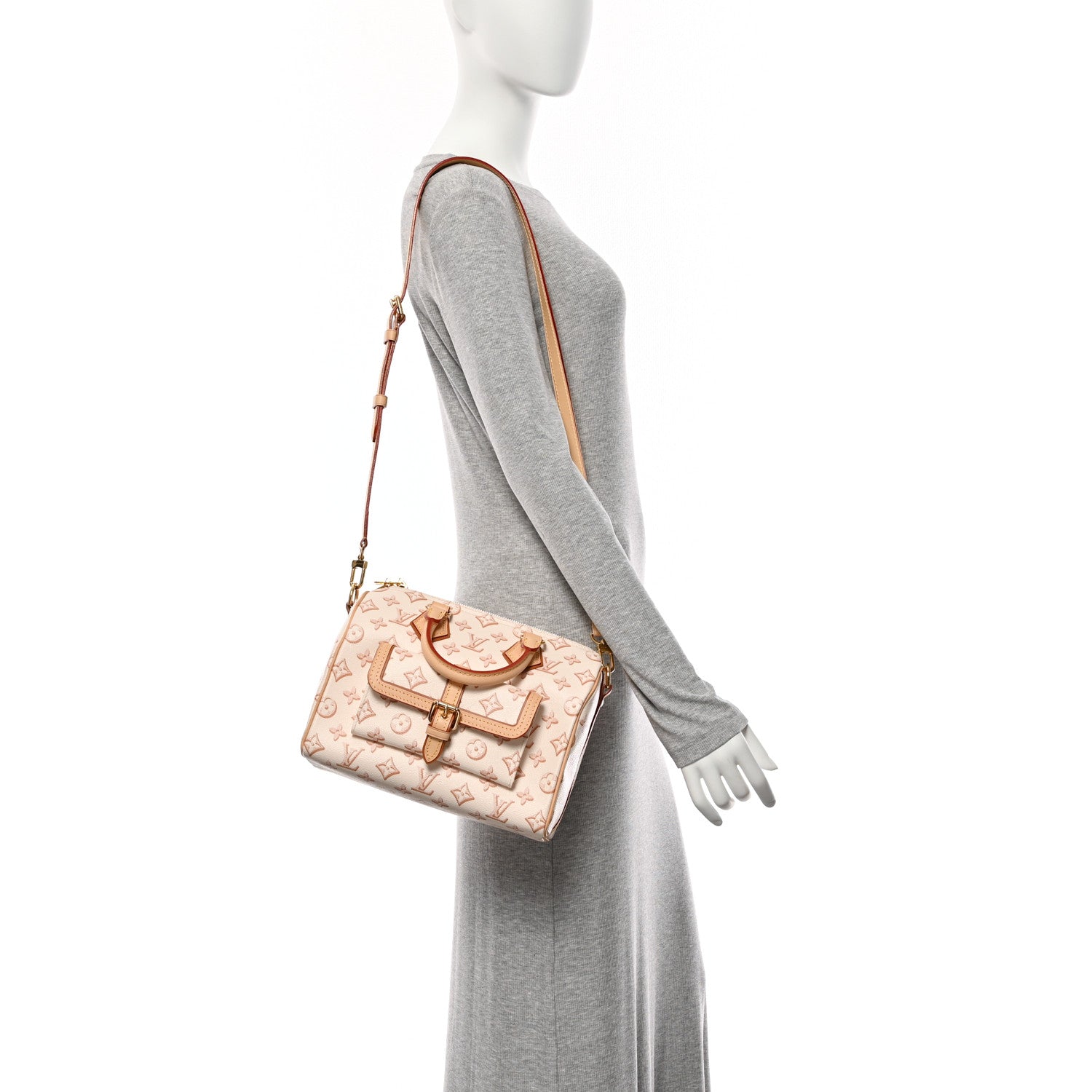 Monogram Fall for You Speedy Bandouliere 25 Beige Clair