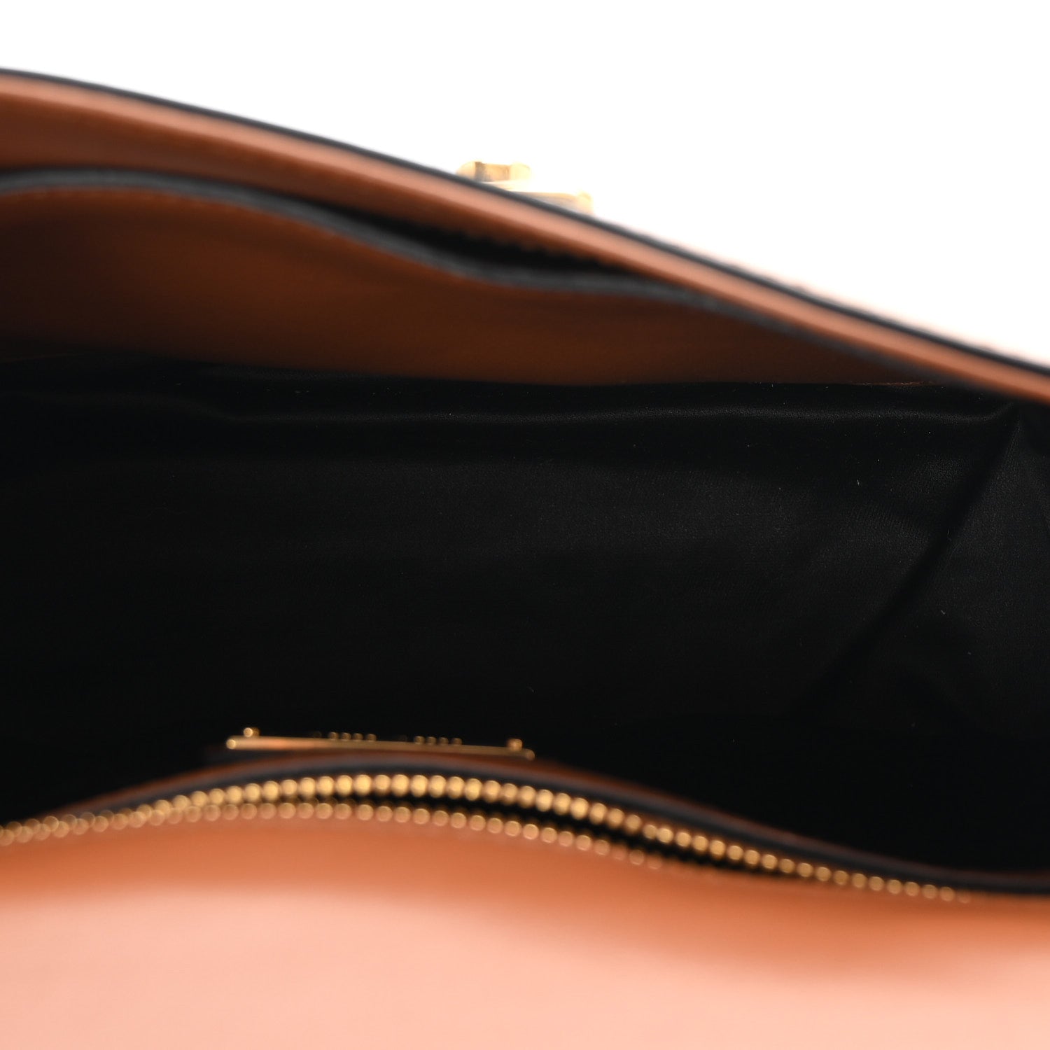 City Calf Lock Shoulder Bag Cognac