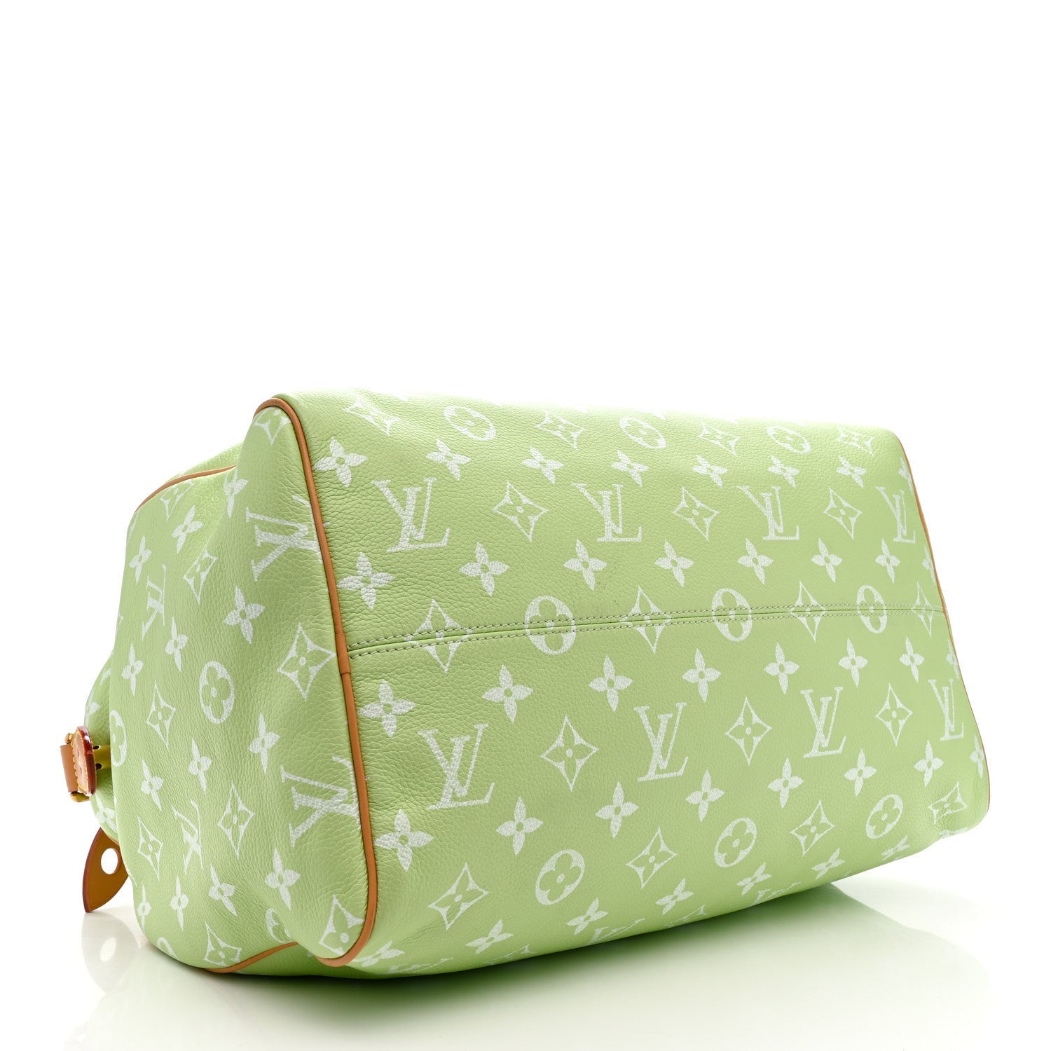 Calfskin Monogram Speedy P9 Bandouliere 40 Frozen Lime