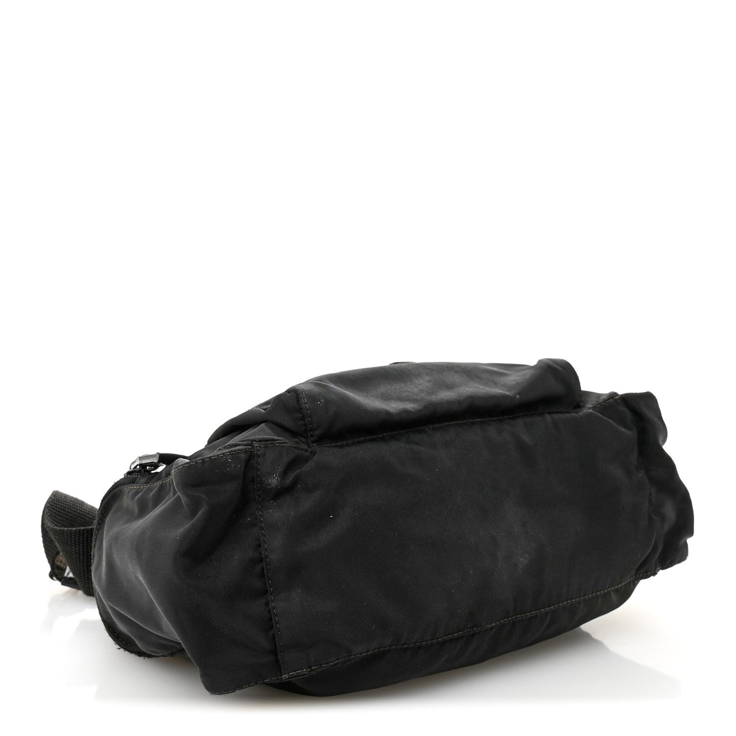 Tessuto Nylon Saffiano Small Vela Messenger Black