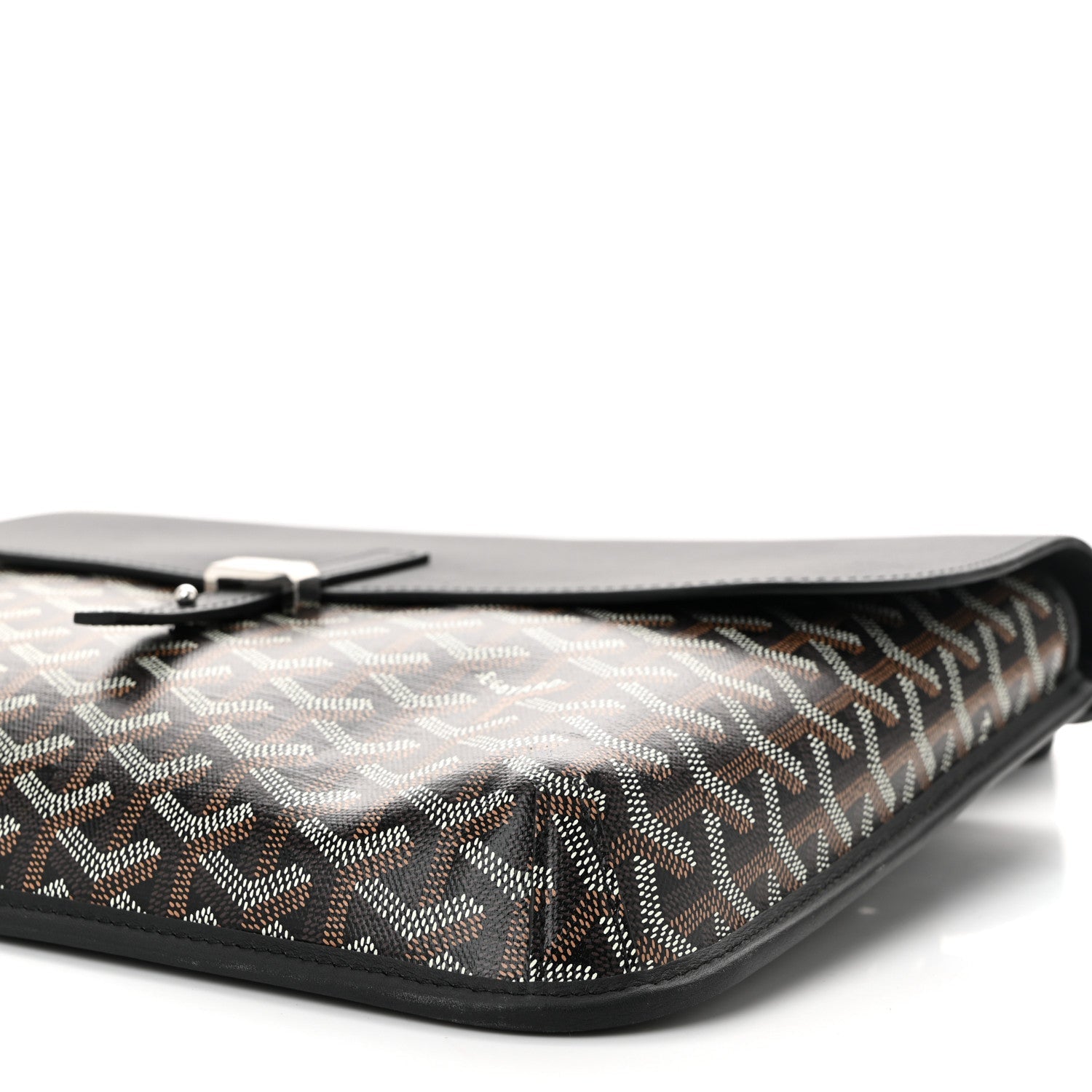 Goyardine Coursier Messenger Bag Black