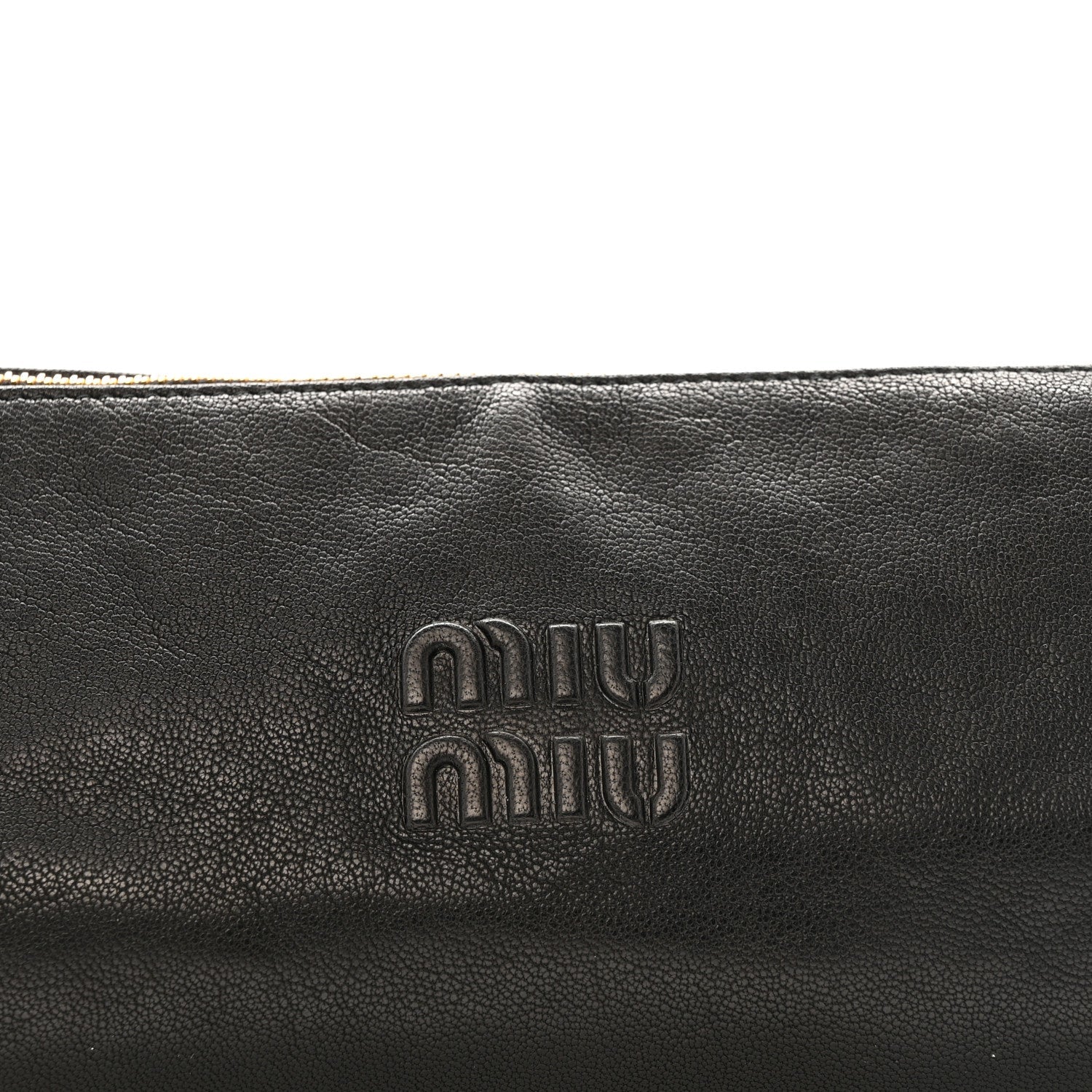 Nappa Aviator Mini Pouch Black