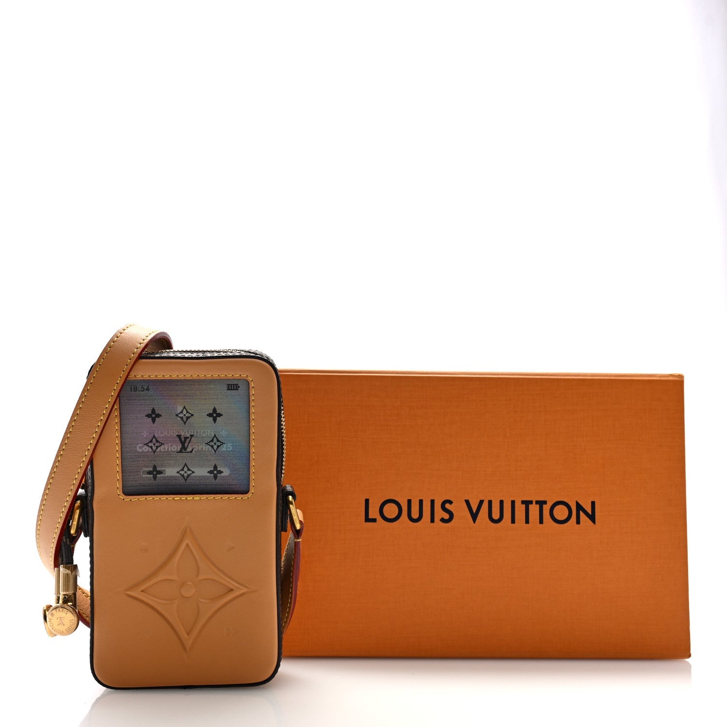 Calfskin Monogram Music Player Wearable Wallet