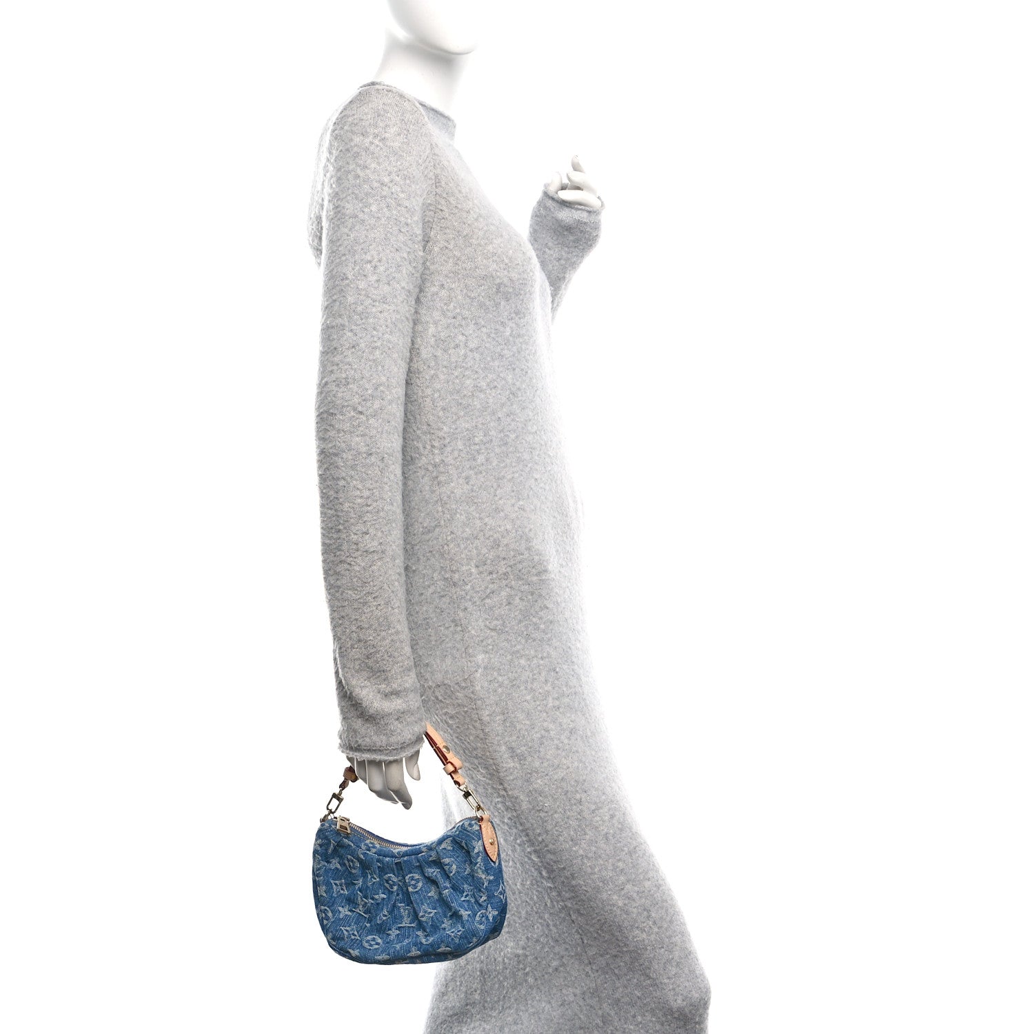 Monogram Denim Pochette Valley Blue