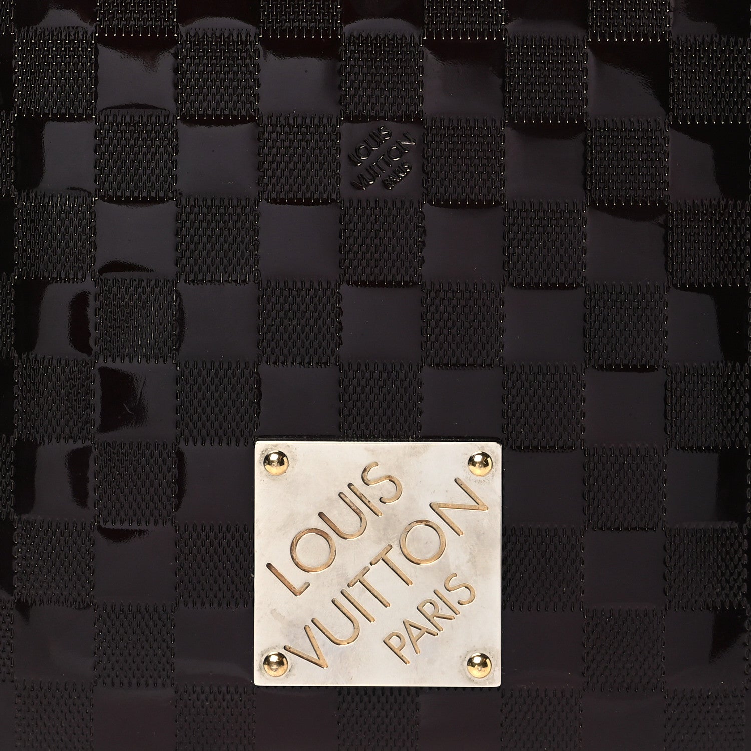 Damier Vernis Club Bag Carmine
