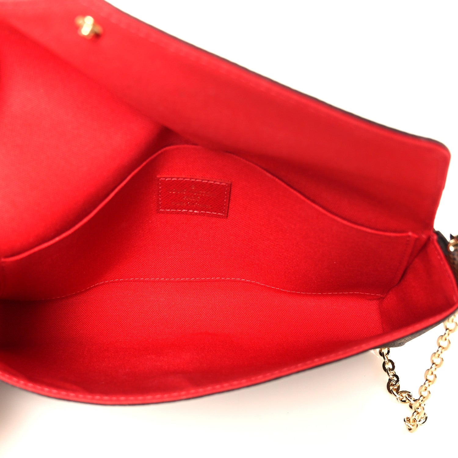 Damier Ebene Pochette Felicie Chain Wallet