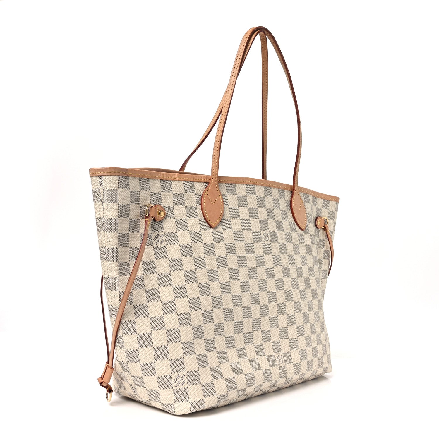 Damier Azur Neo Neverfull MM Rose Ballerine