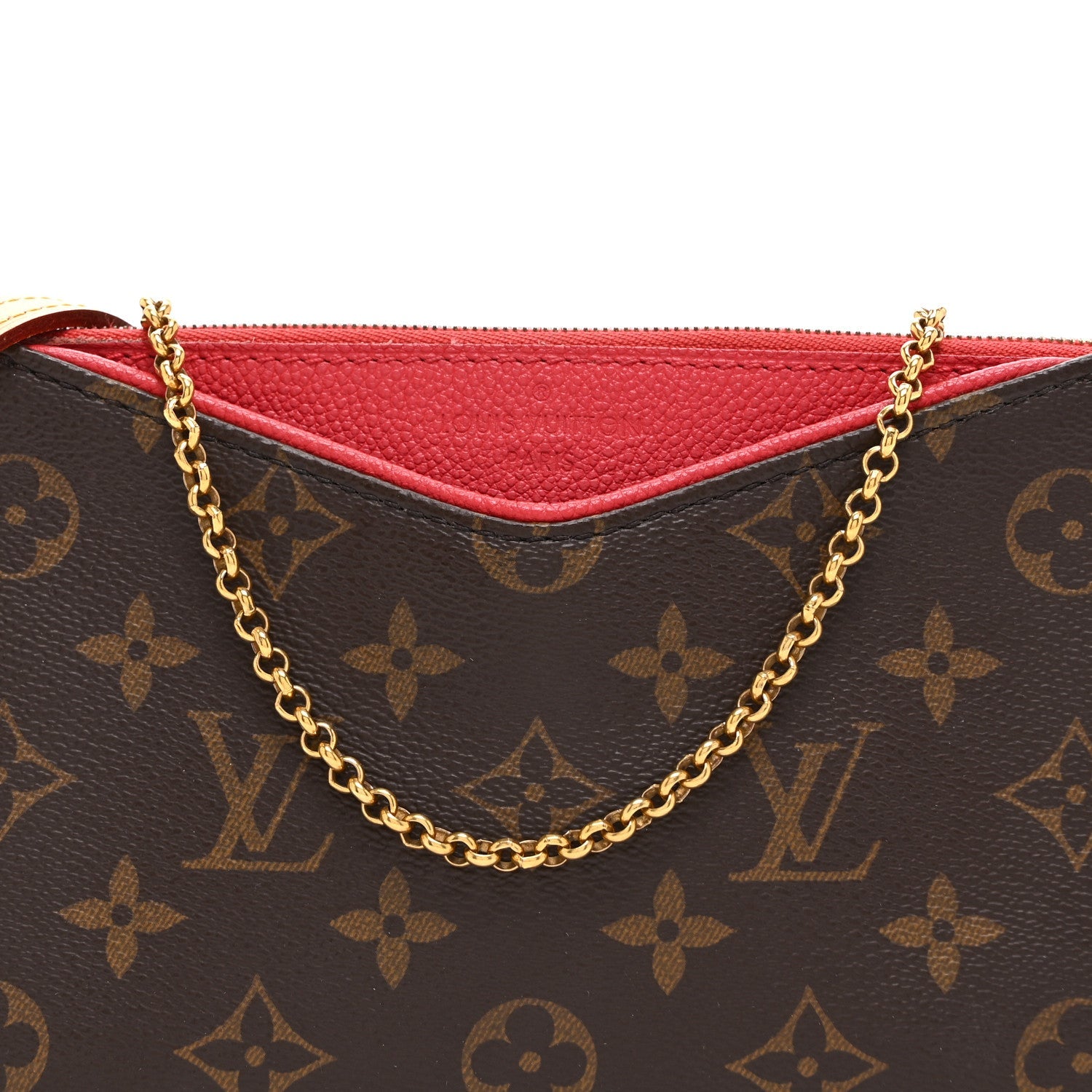 Monogram Pallas Clutch Poppy