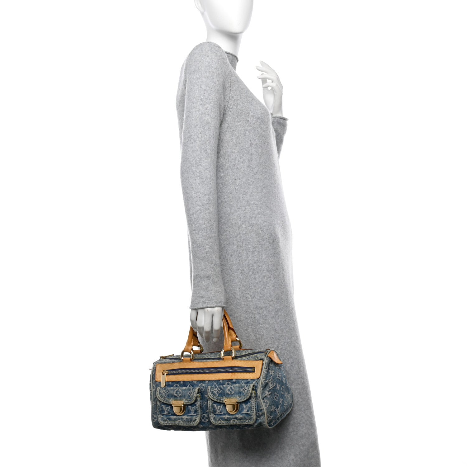 Monogram Denim Neo Speedy Blue