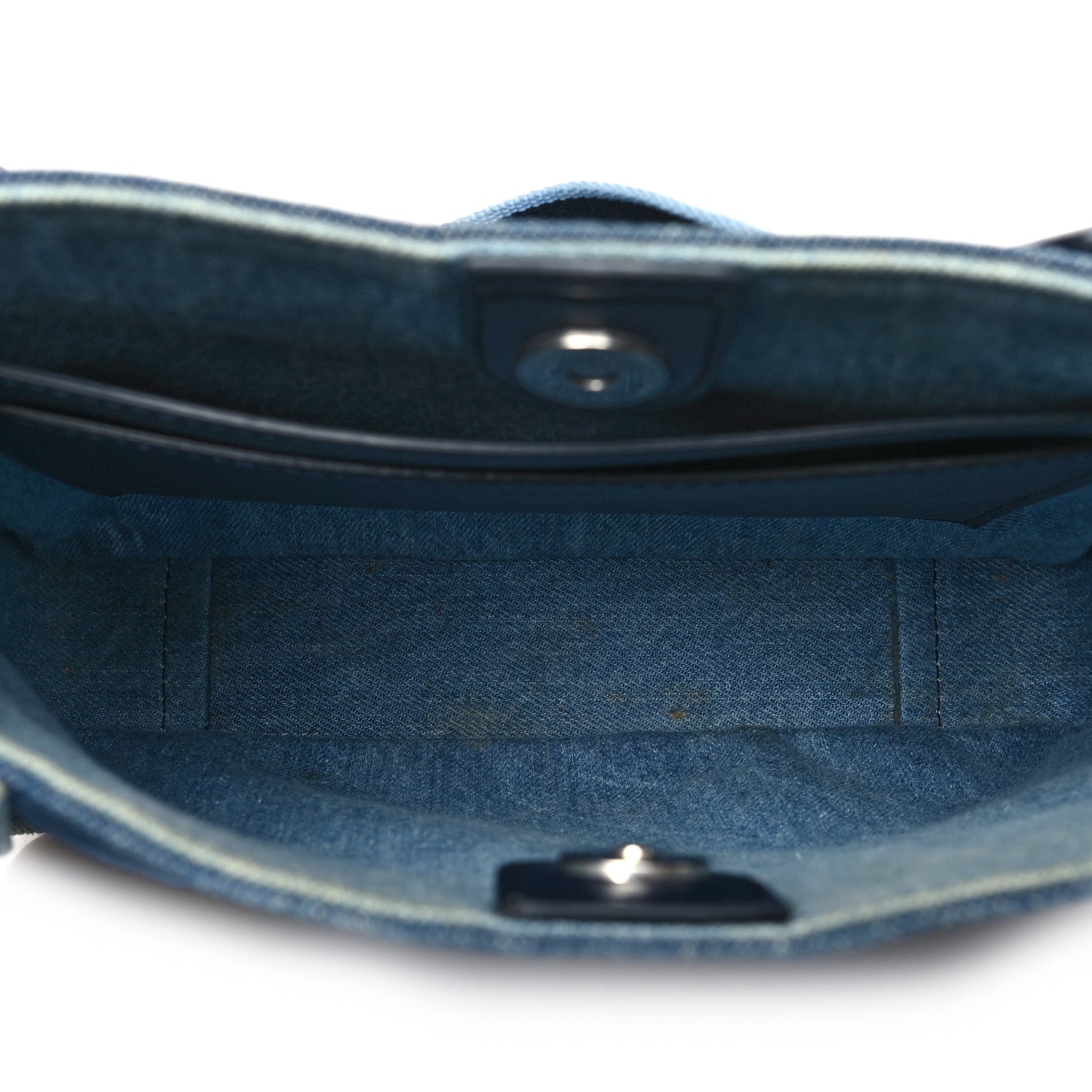 Eco Alter Denim Perforated Logo Mini Crossbody Orion Blue