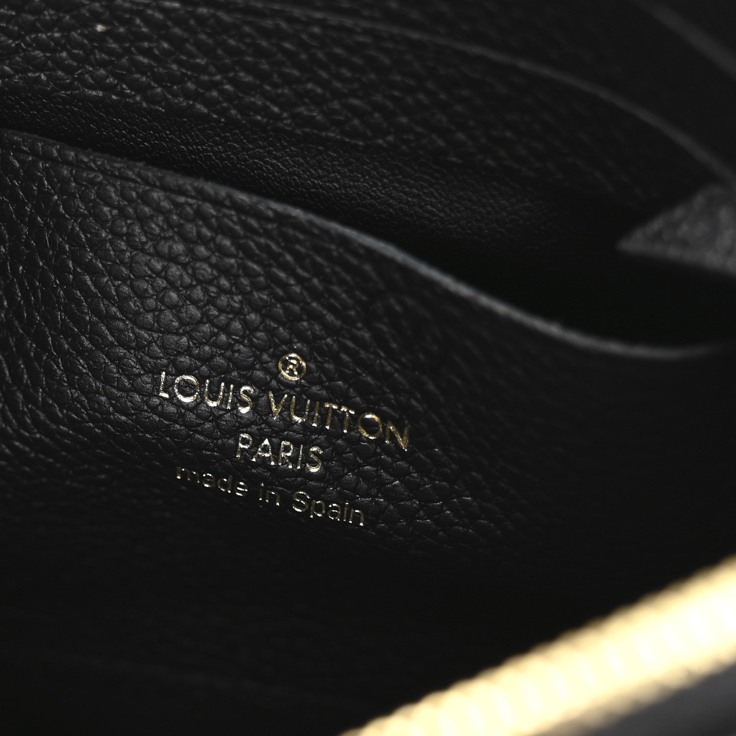 Empreinte Monogram Giant Double Zip Pochette Black Cream