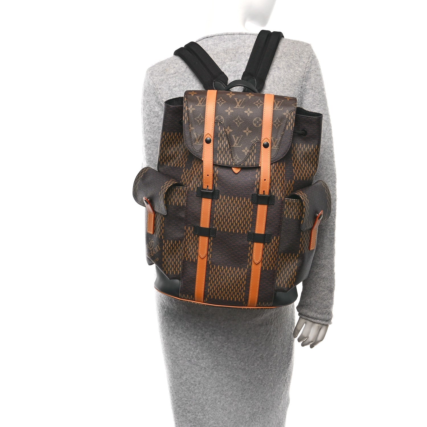 X NIGO Giant Damier Ebene Monogram Christopher PM Backpack