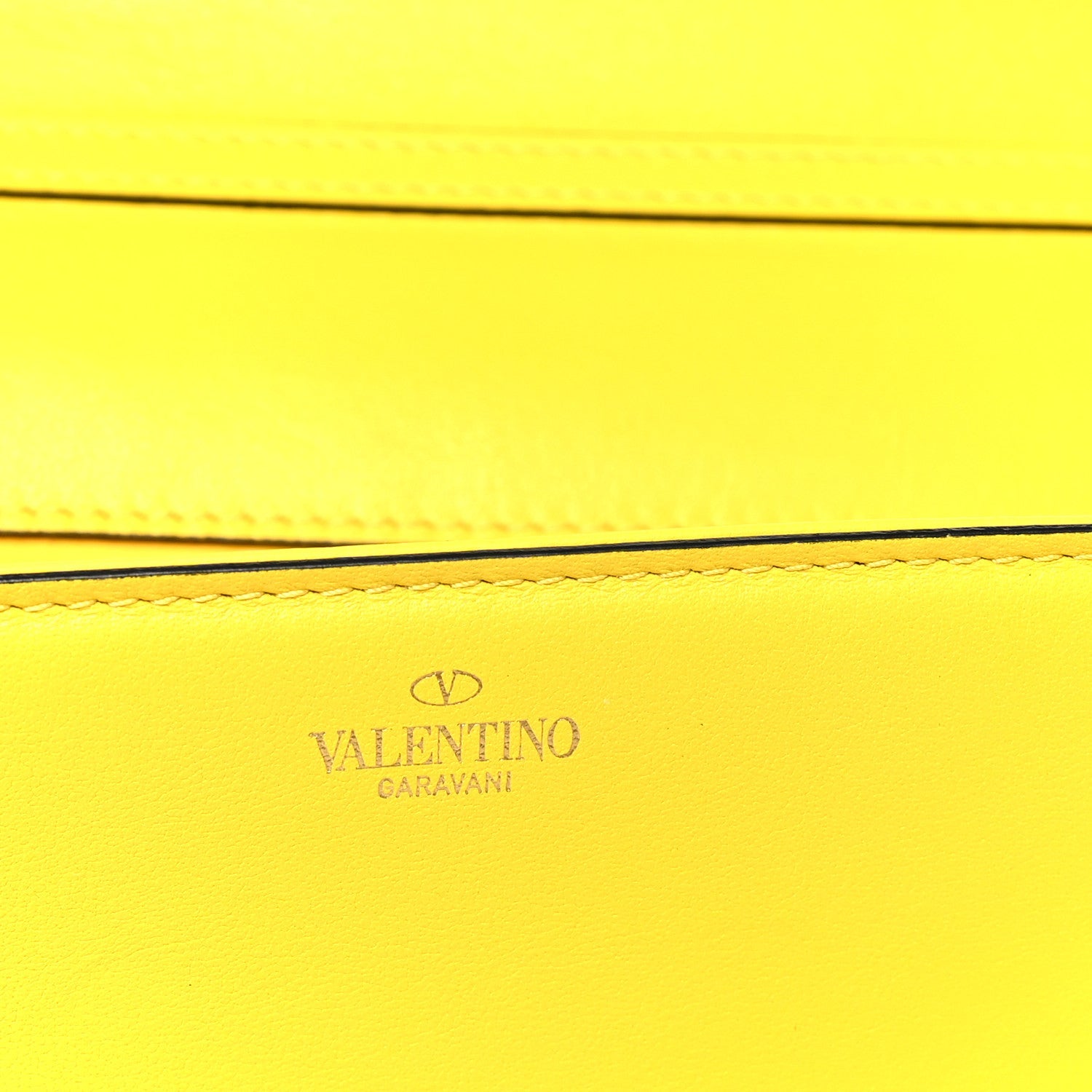Calfskin Vlogo Loco Shoulder Bag Bright Lemon