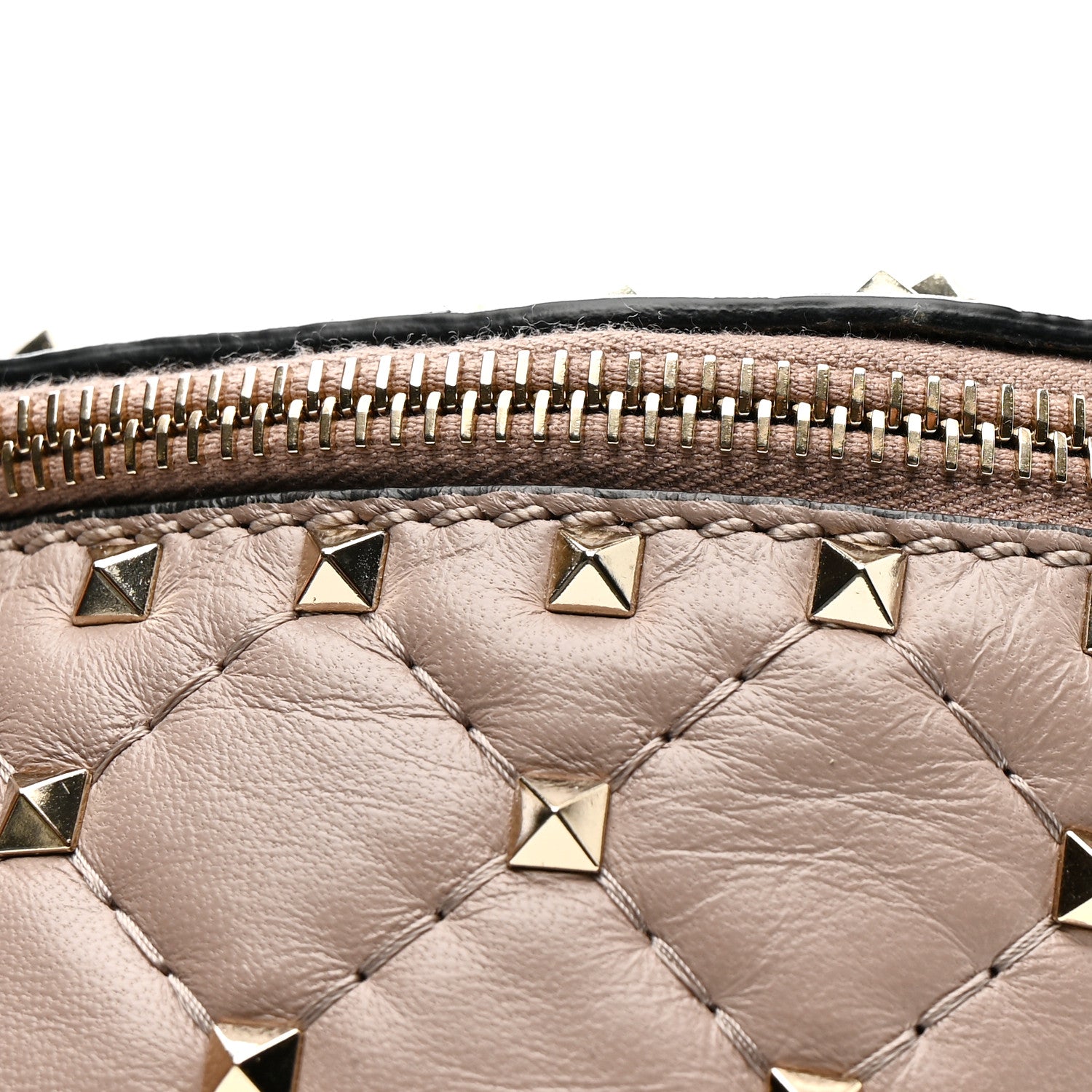 Nappa Rockstud Spike Belt Bag Poudre