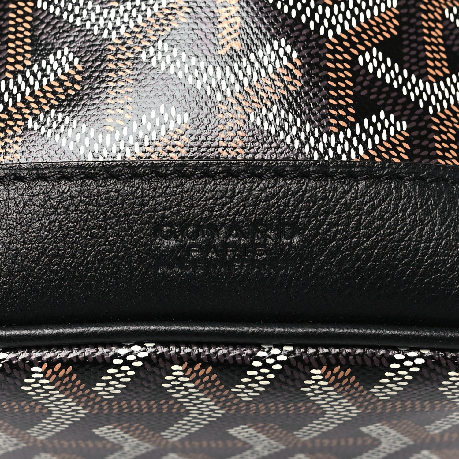 Goyardine Petit Flot Bucket Bag PM Black