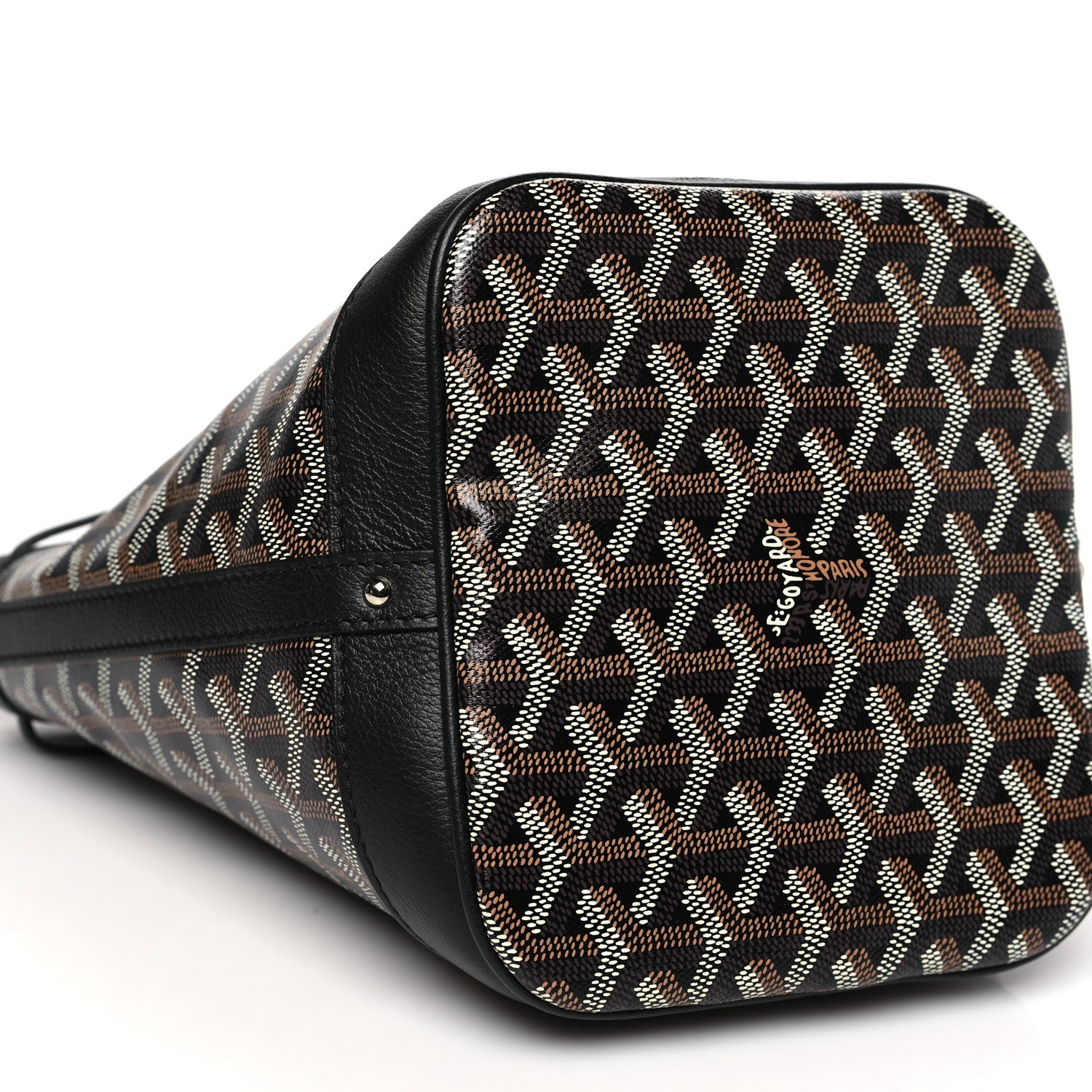 Goyardine Petit Flot Bucket Bag PM Black